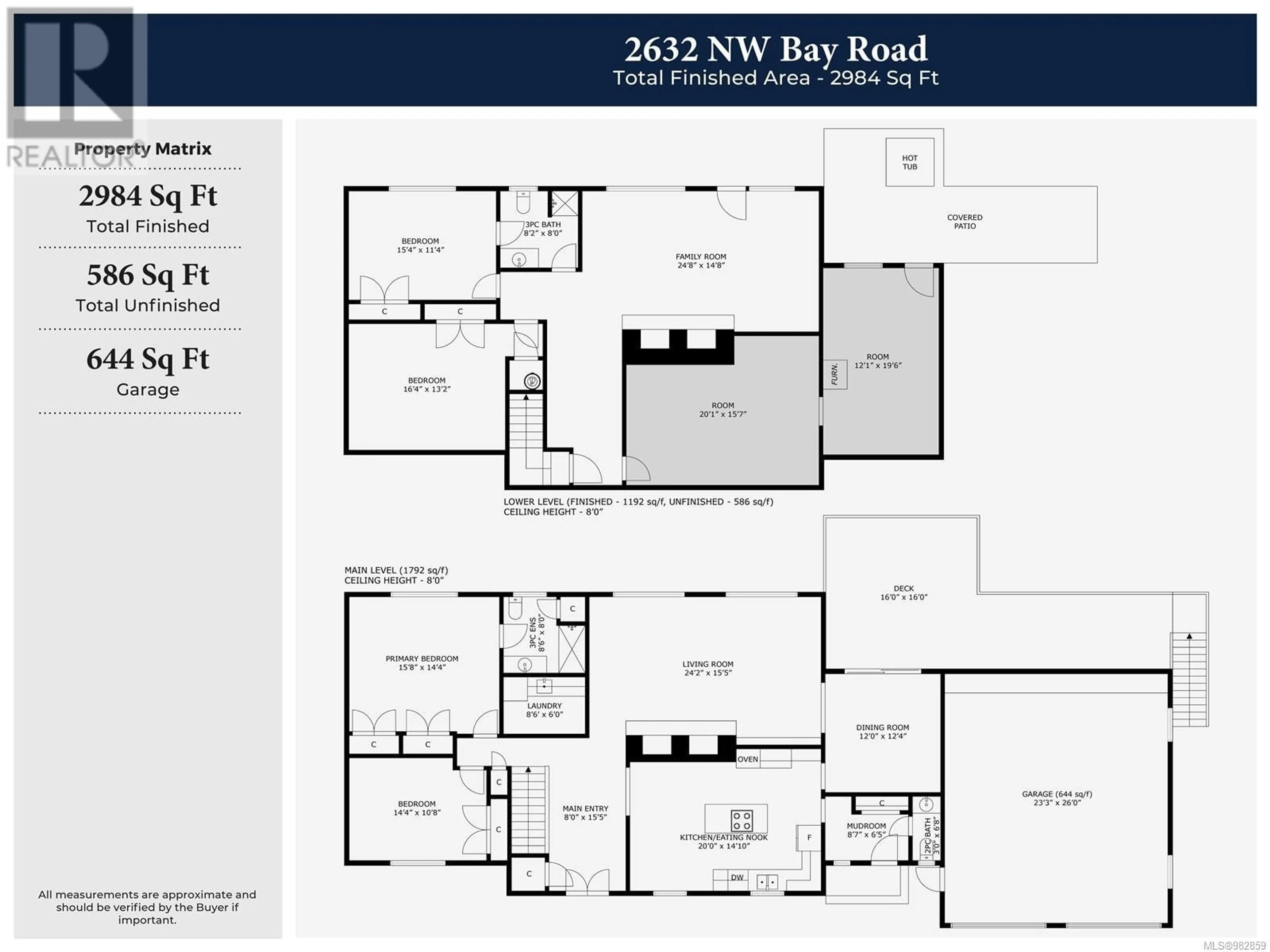 Floor plan for 2632 Northwest Bay Rd, Nanoose Bay British Columbia V9P9E7