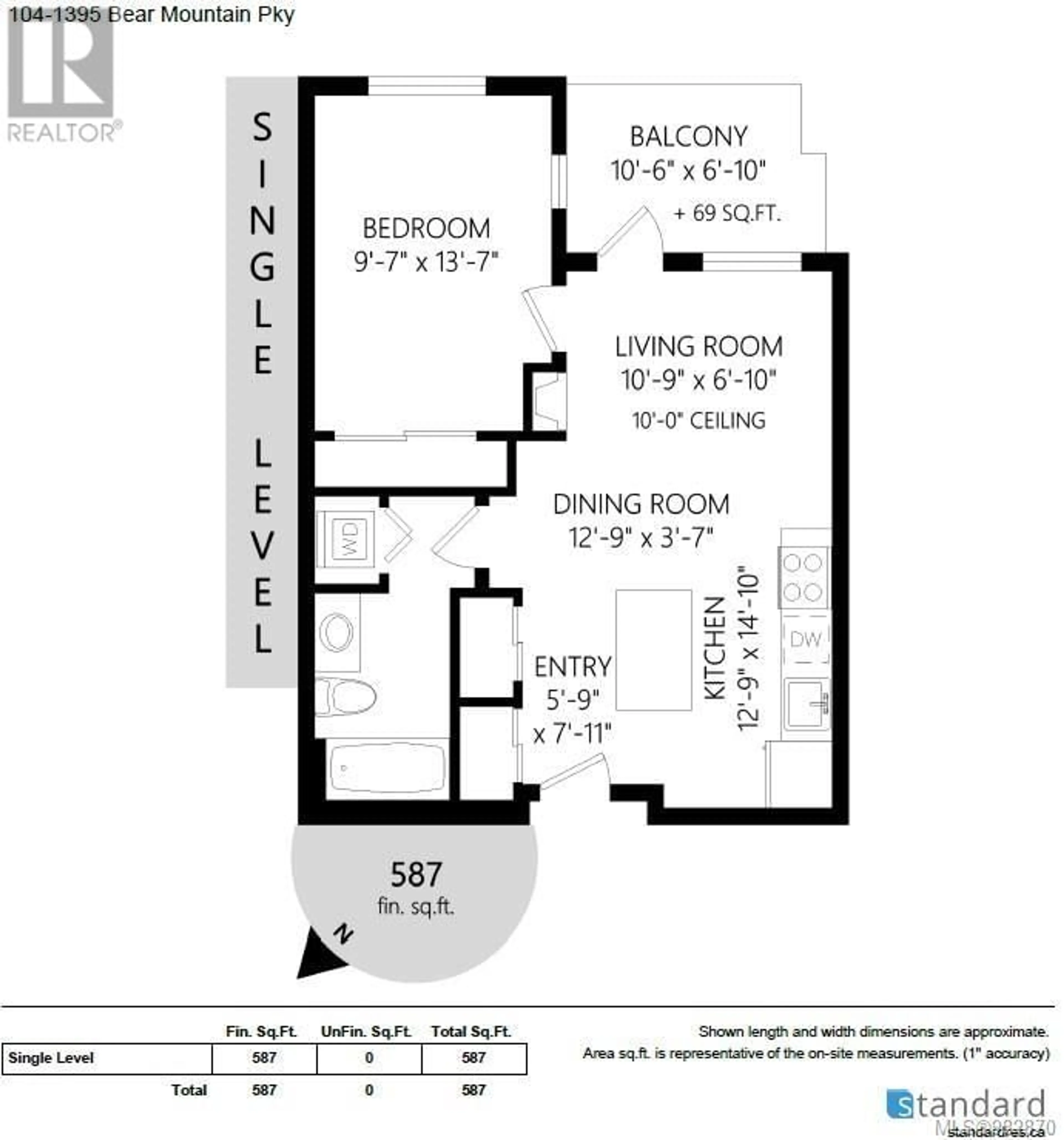 Floor plan for 104 1395 Bear Mountain Pkwy, Langford British Columbia V9B0E1