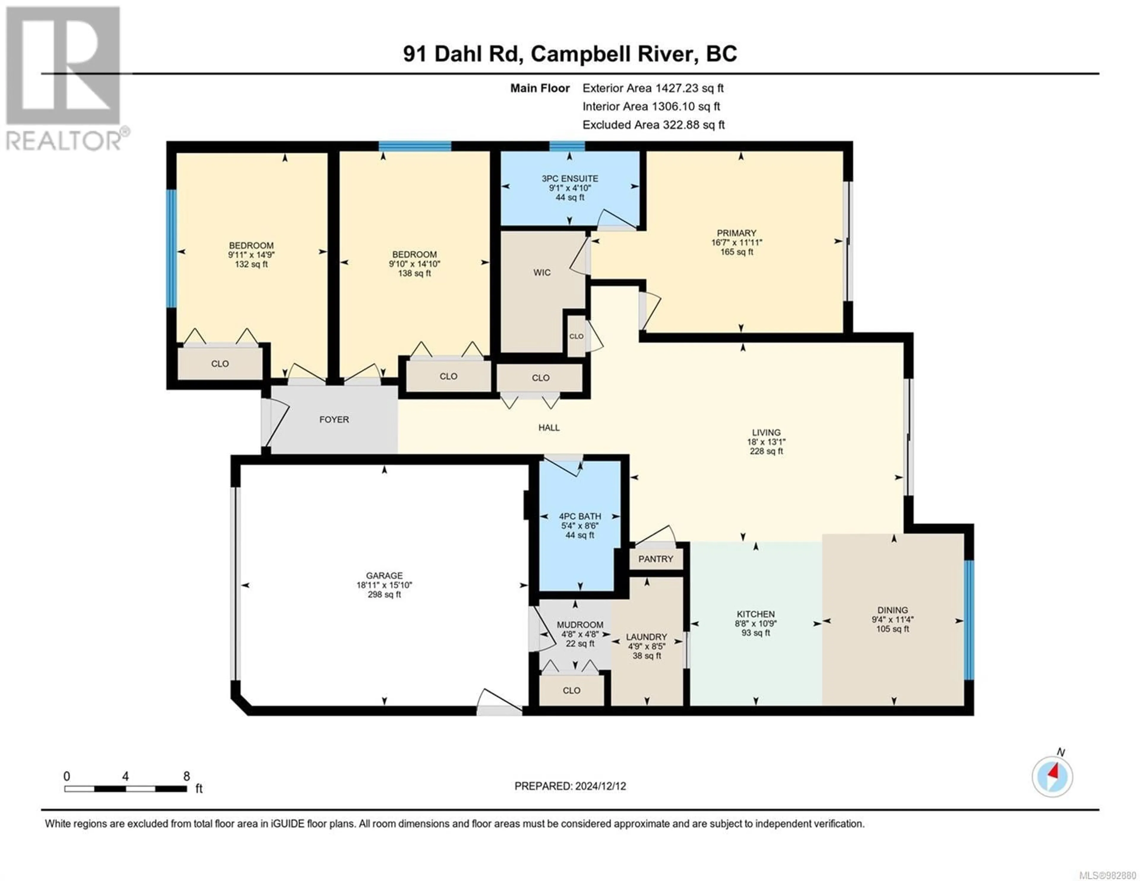 Floor plan for 3 91 Dahl Rd, Campbell River British Columbia V9W1T4