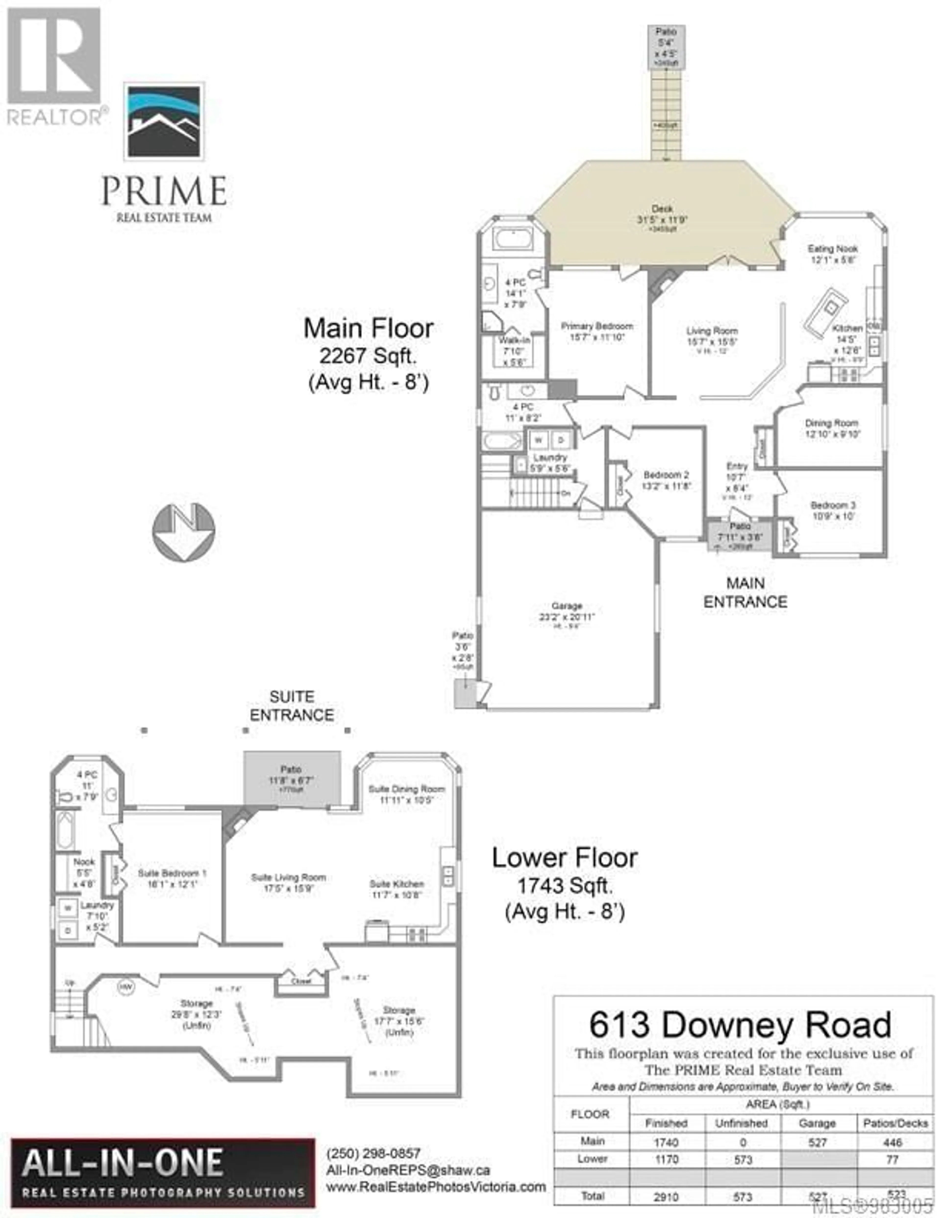 Floor plan for 613 Downey Rd, North Saanich British Columbia V8L5M6