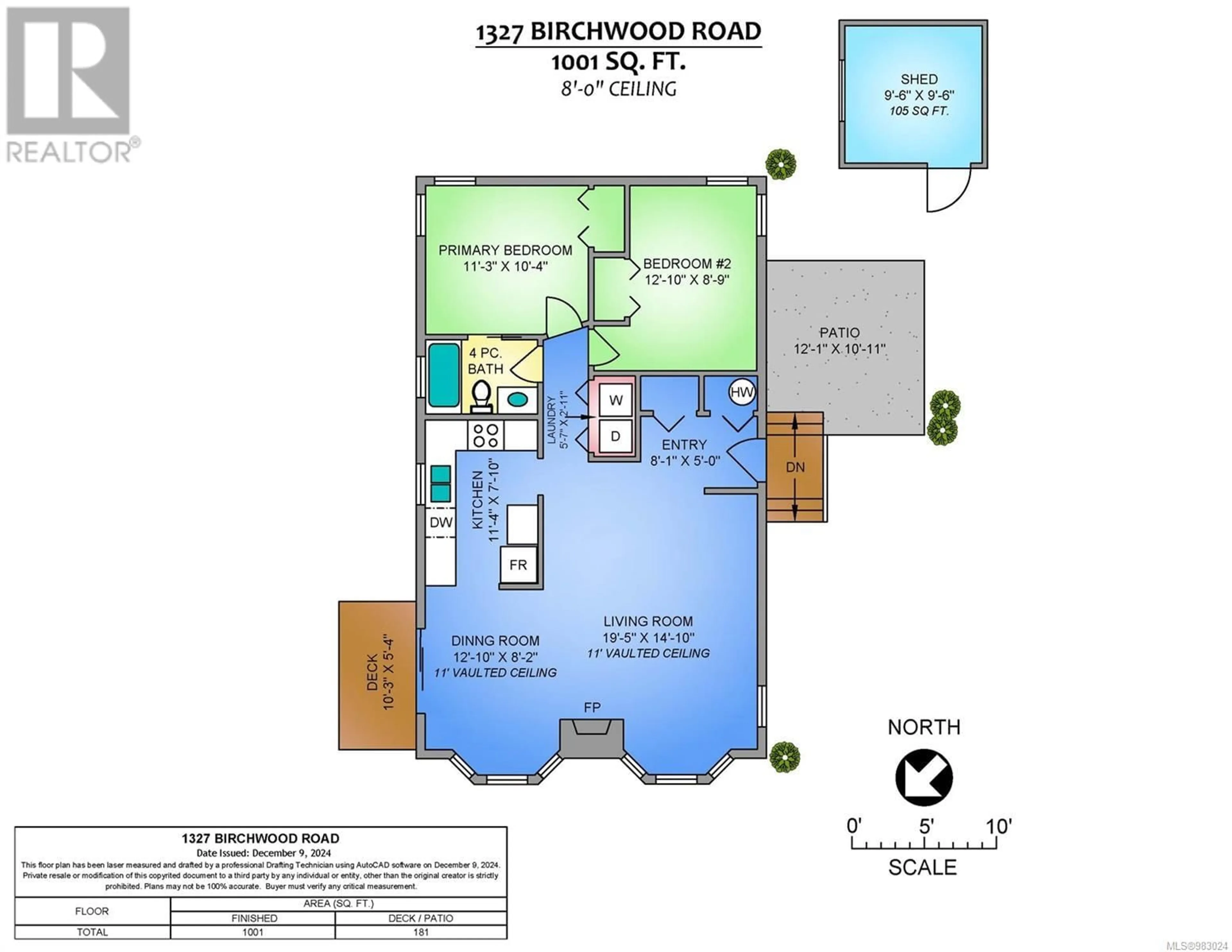 Floor plan for 1327 Birchwood Rd, Ladysmith British Columbia V9G1R5