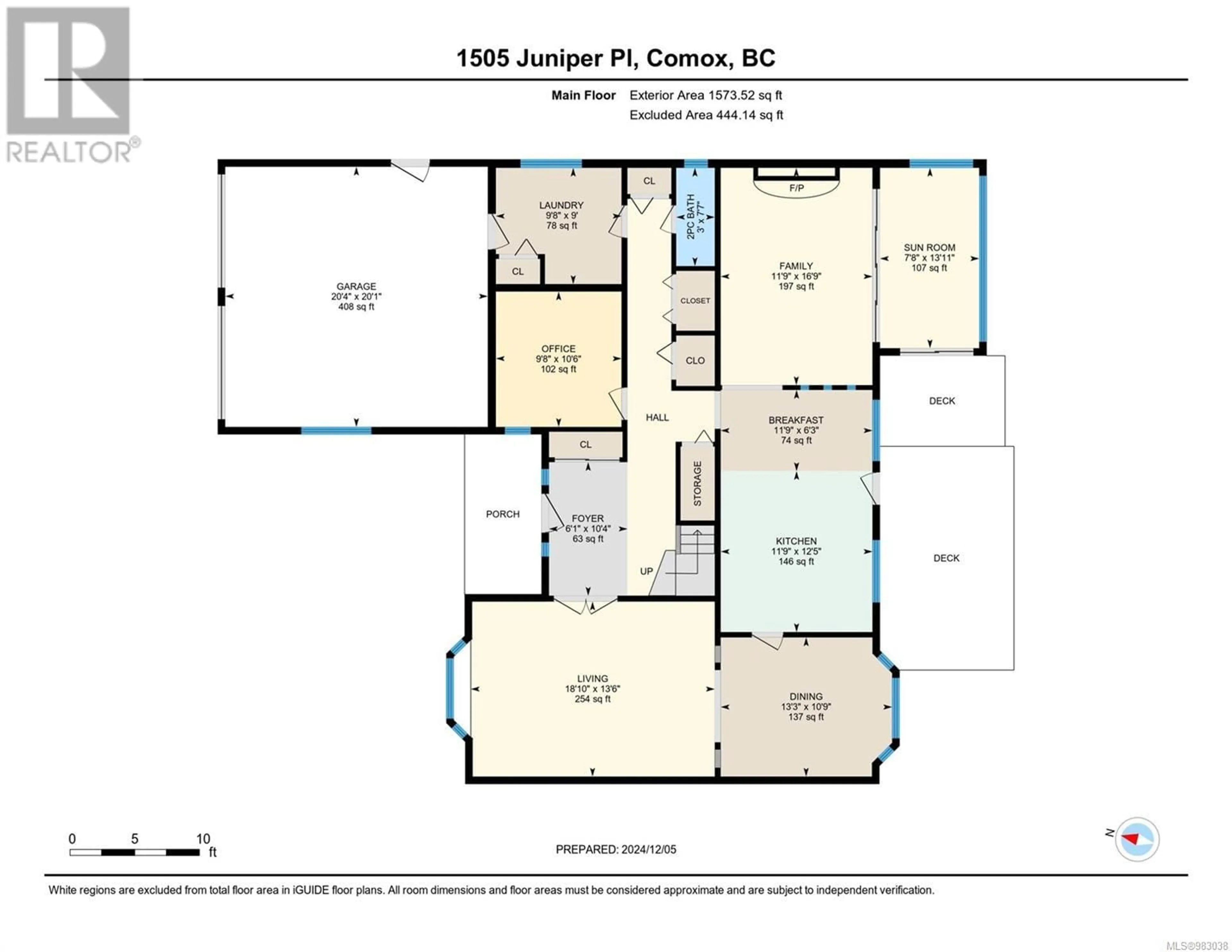 Floor plan for 1505 Juniper Pl, Comox British Columbia V9M1A2