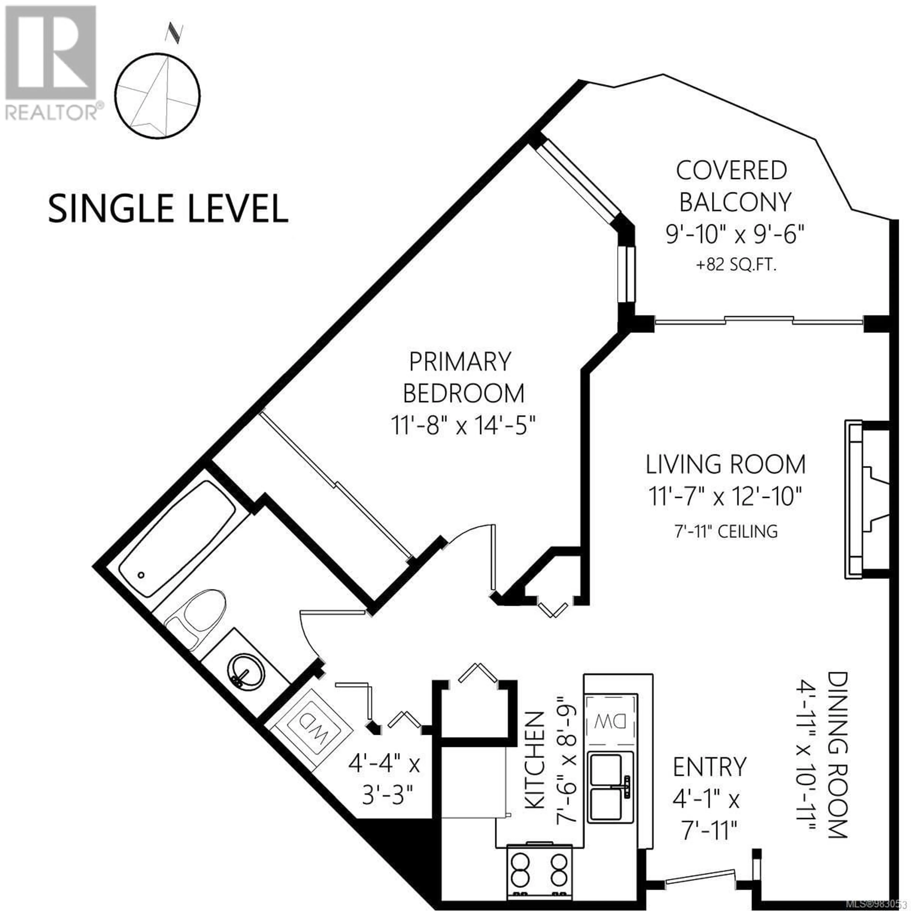 Floor plan for 407 5650 Edgewater Lane, Nanaimo British Columbia V9T6K1