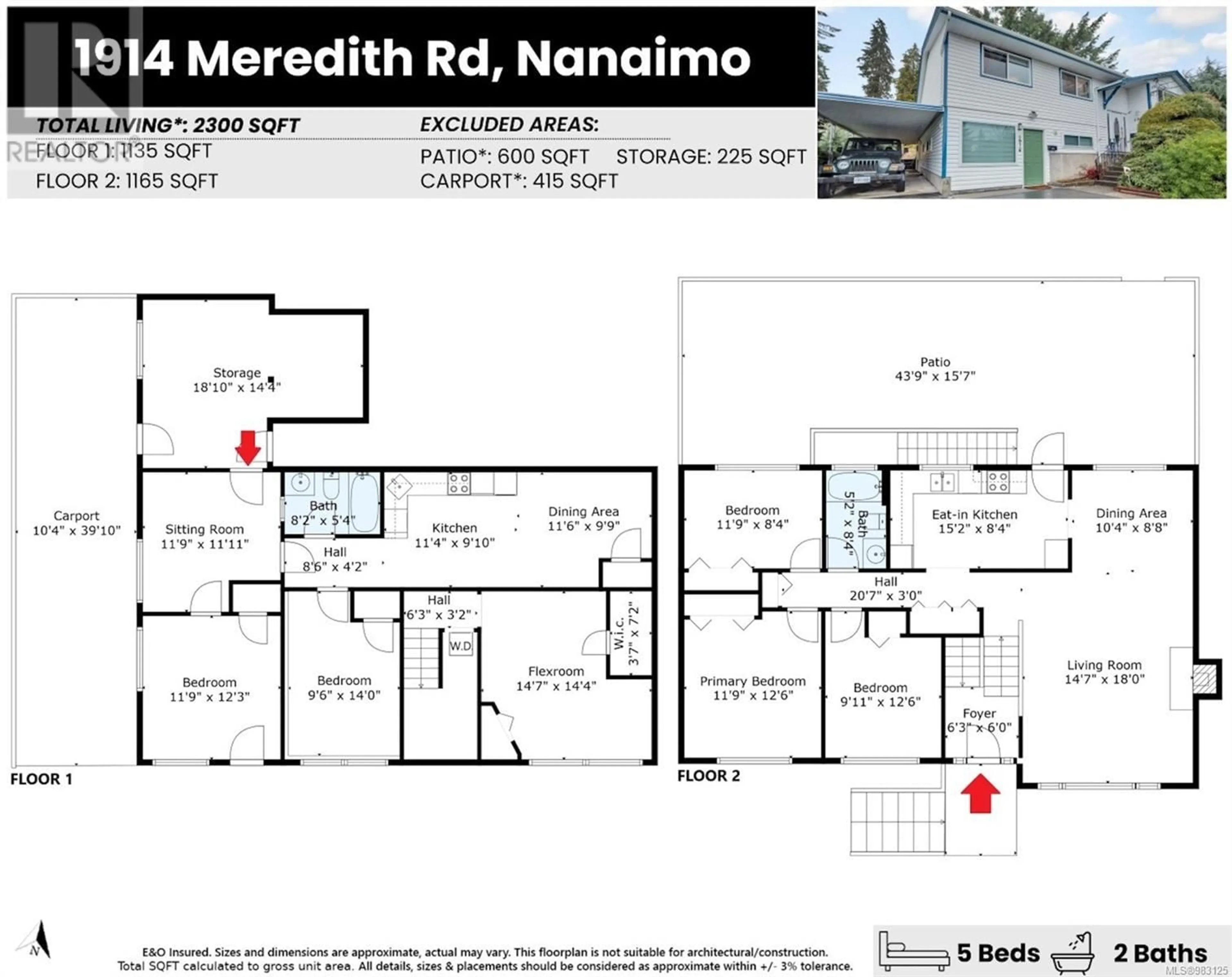 Floor plan for 1914 Meredith Rd, Nanaimo British Columbia V9S2M7