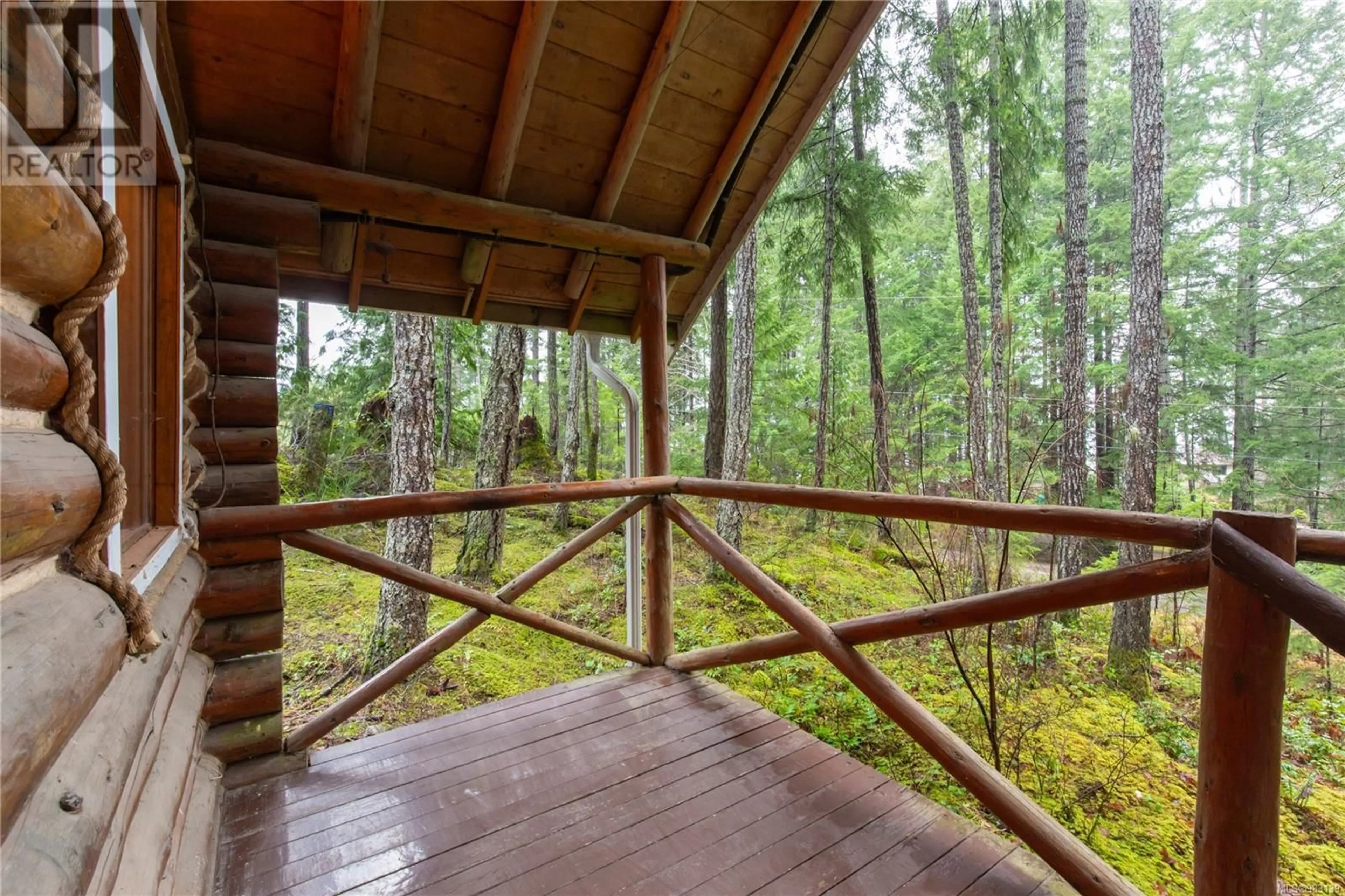 Patio, forest/trees view for 5100 Northwest Rd, Denman Island British Columbia V0R1T0