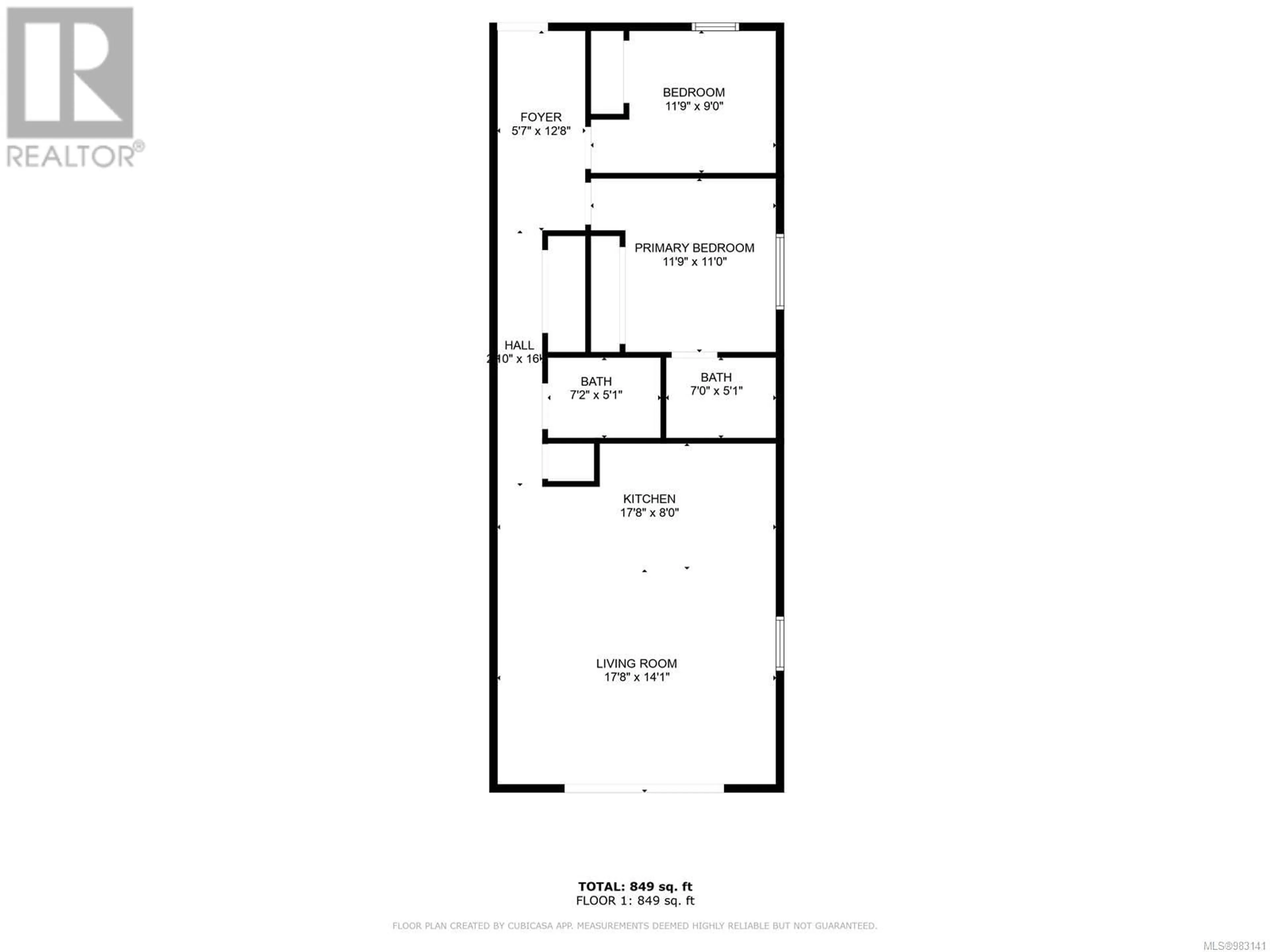 Floor plan for 201 1683 Larch Rd, Ucluelet British Columbia V0R3A0