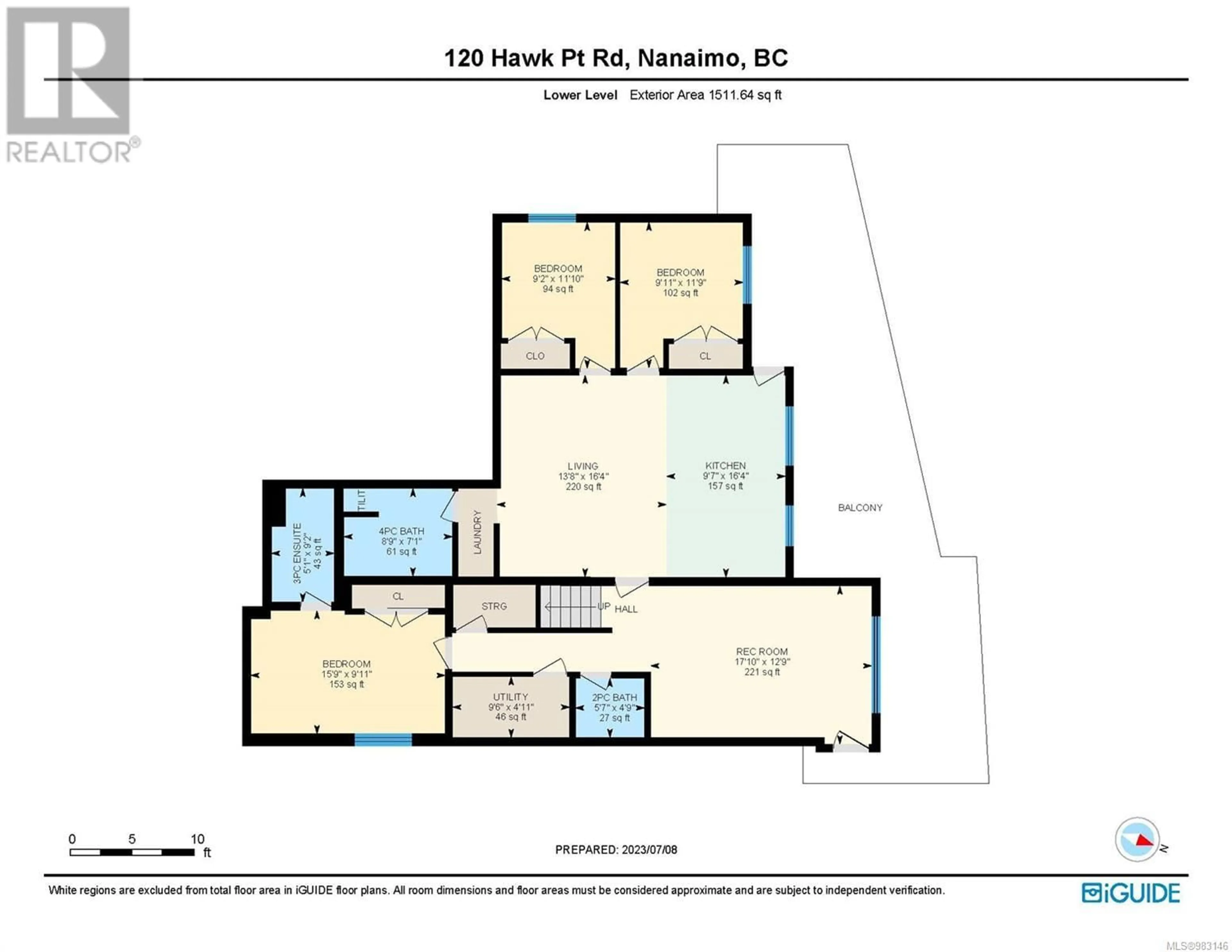 Floor plan for 120 Hawk Point Rd, Nanaimo British Columbia V9T5W2