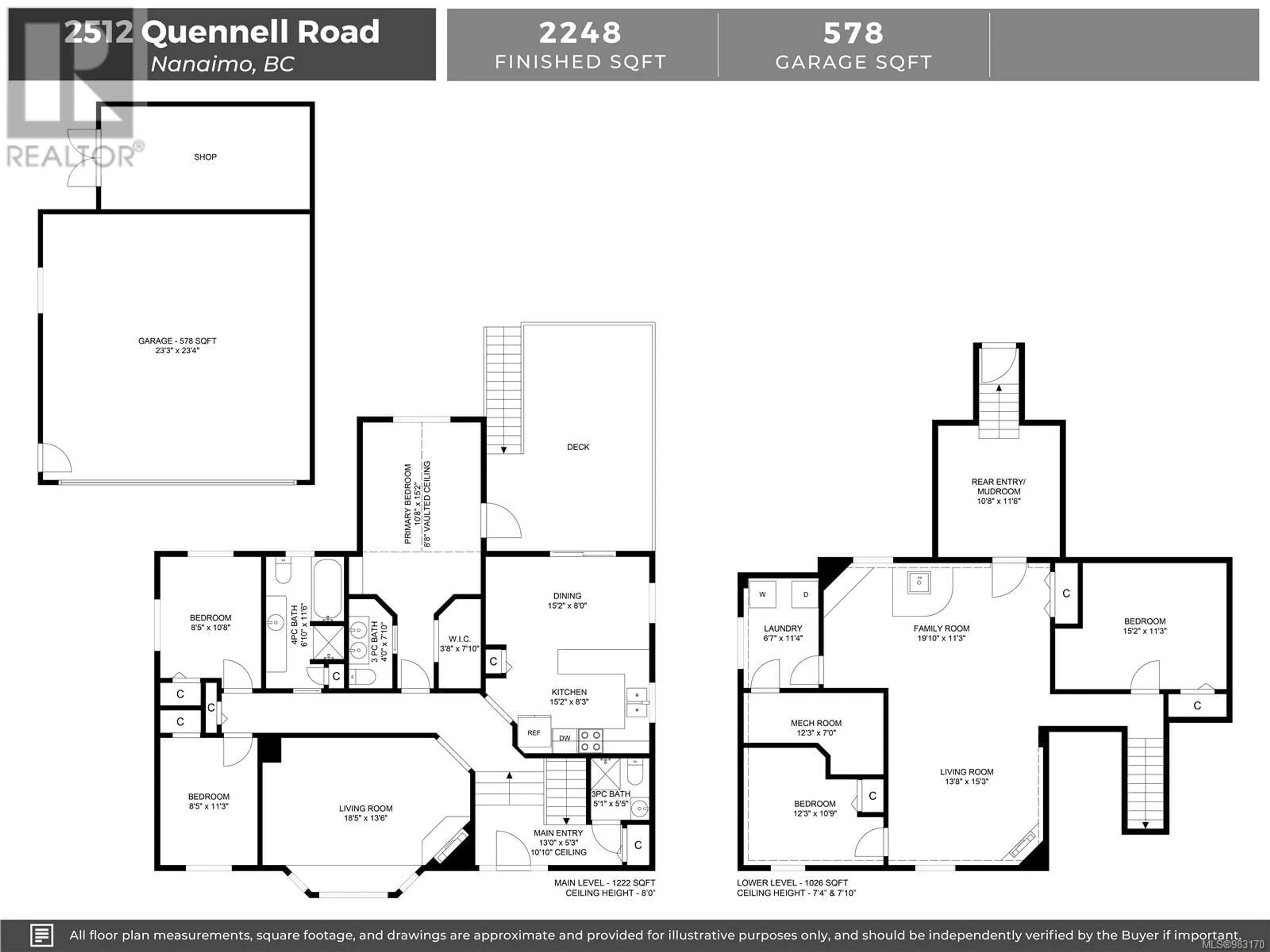 Floor plan for 2512 Quennell Rd, Nanaimo British Columbia V9X1K4