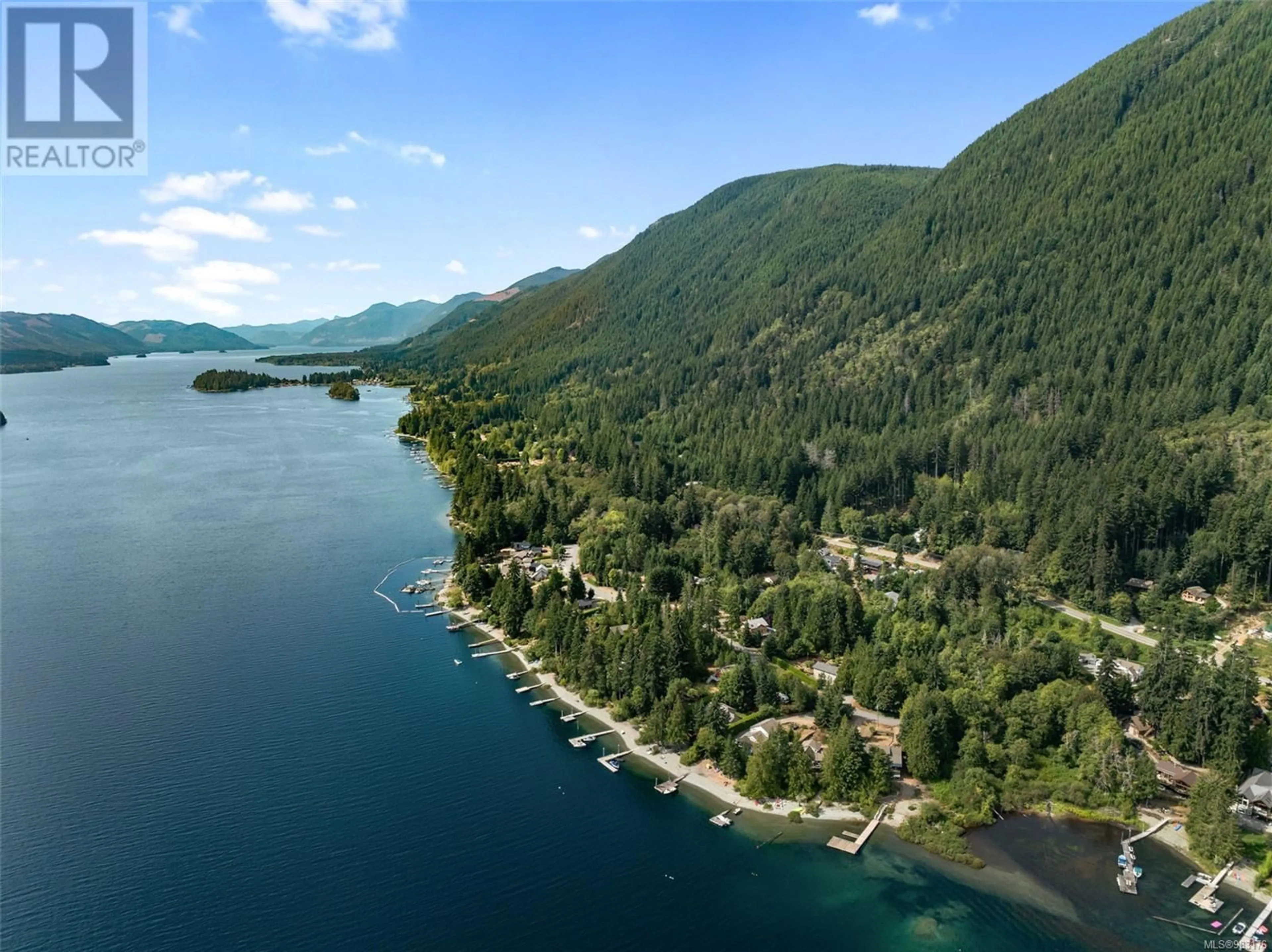 A pic from outside/outdoor area/front of a property/back of a property/a pic from drone, water/lake/river/ocean view for 8130 Miracle Close, Youbou British Columbia V0R3E1