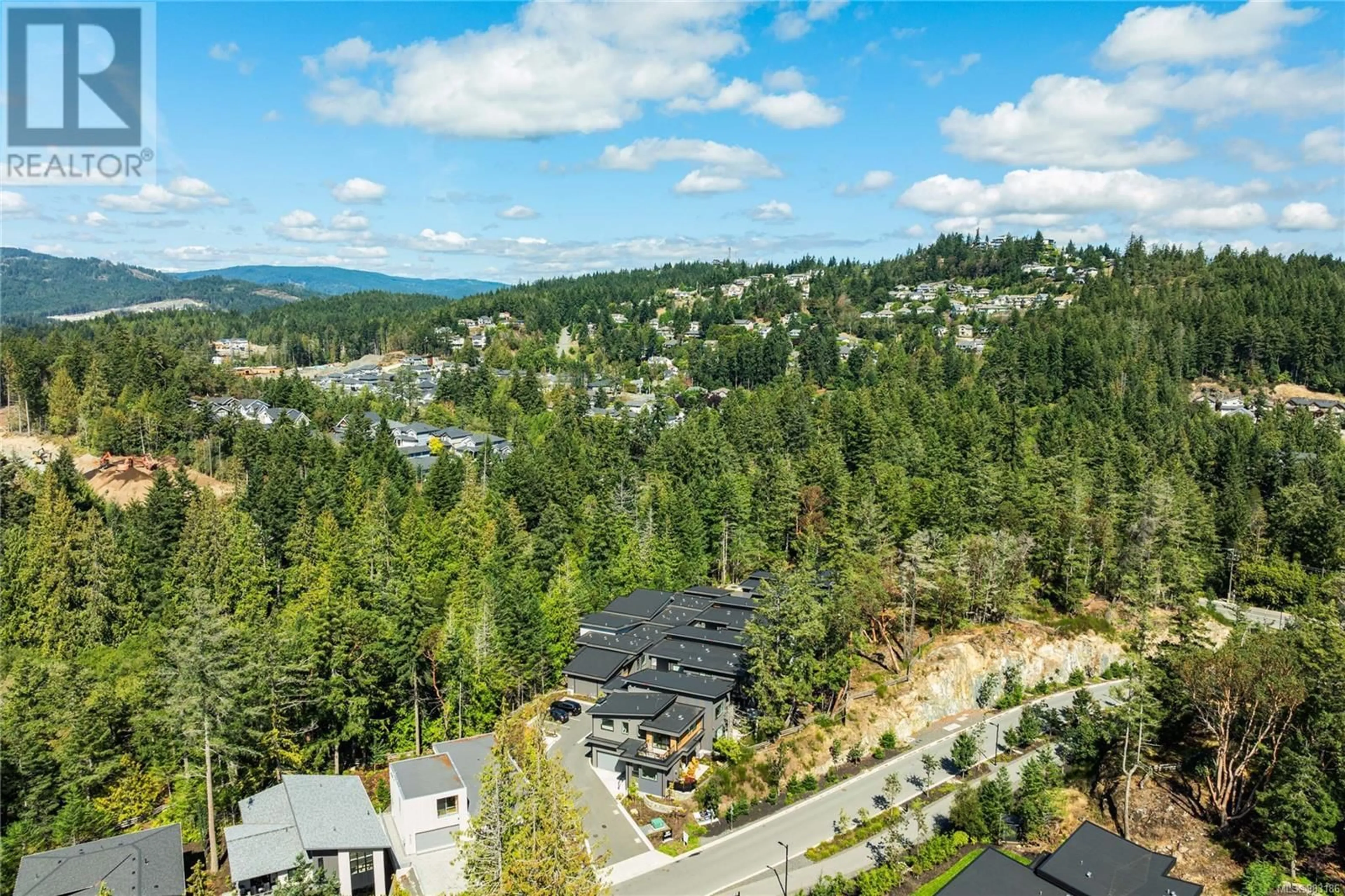 A pic from outside/outdoor area/front of a property/back of a property/a pic from drone, mountain view for 20 3921 Olympian Way, Colwood British Columbia V9C0T1