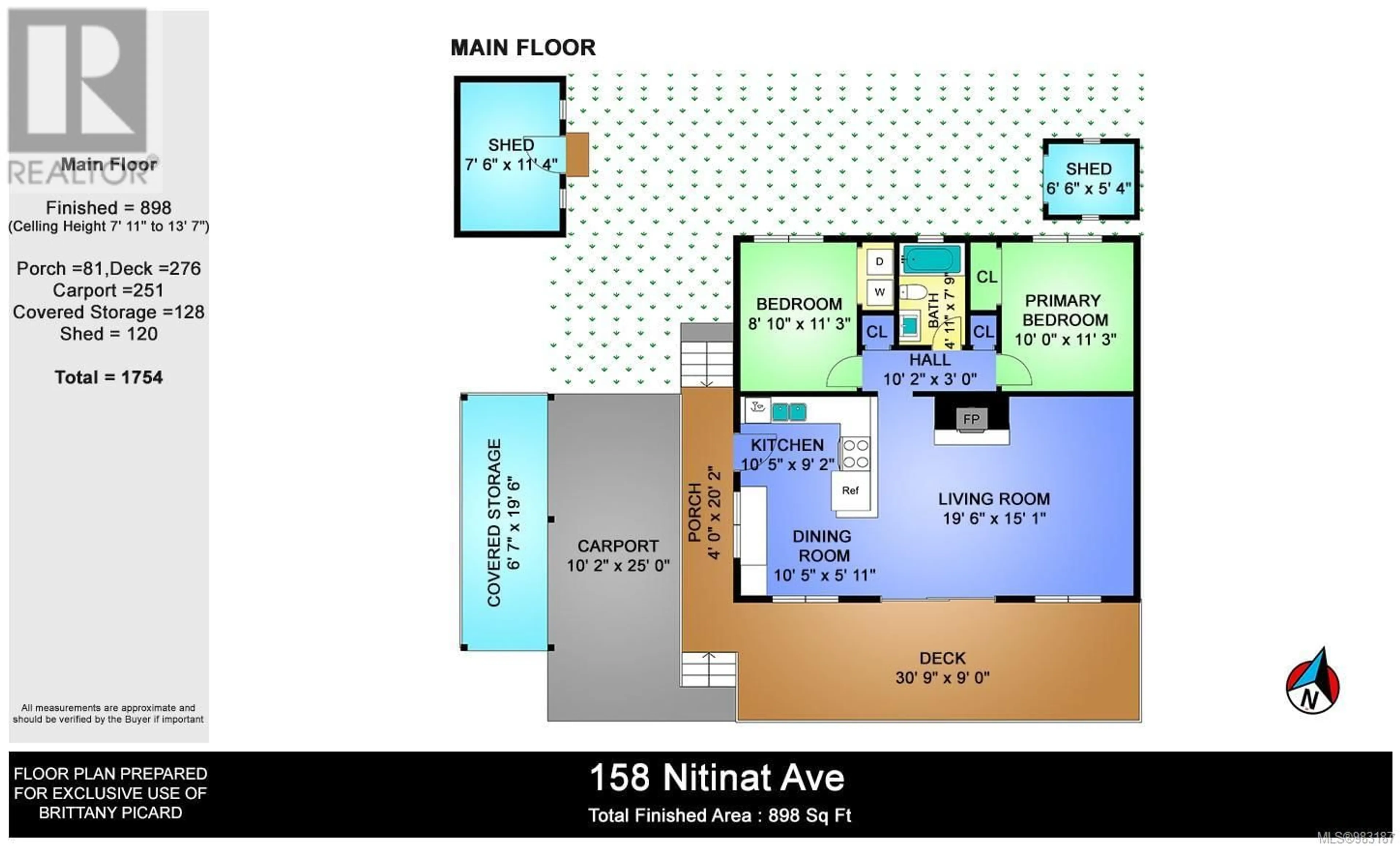 Floor plan for 158 Nitinat Ave, Lake Cowichan British Columbia V0R2G0