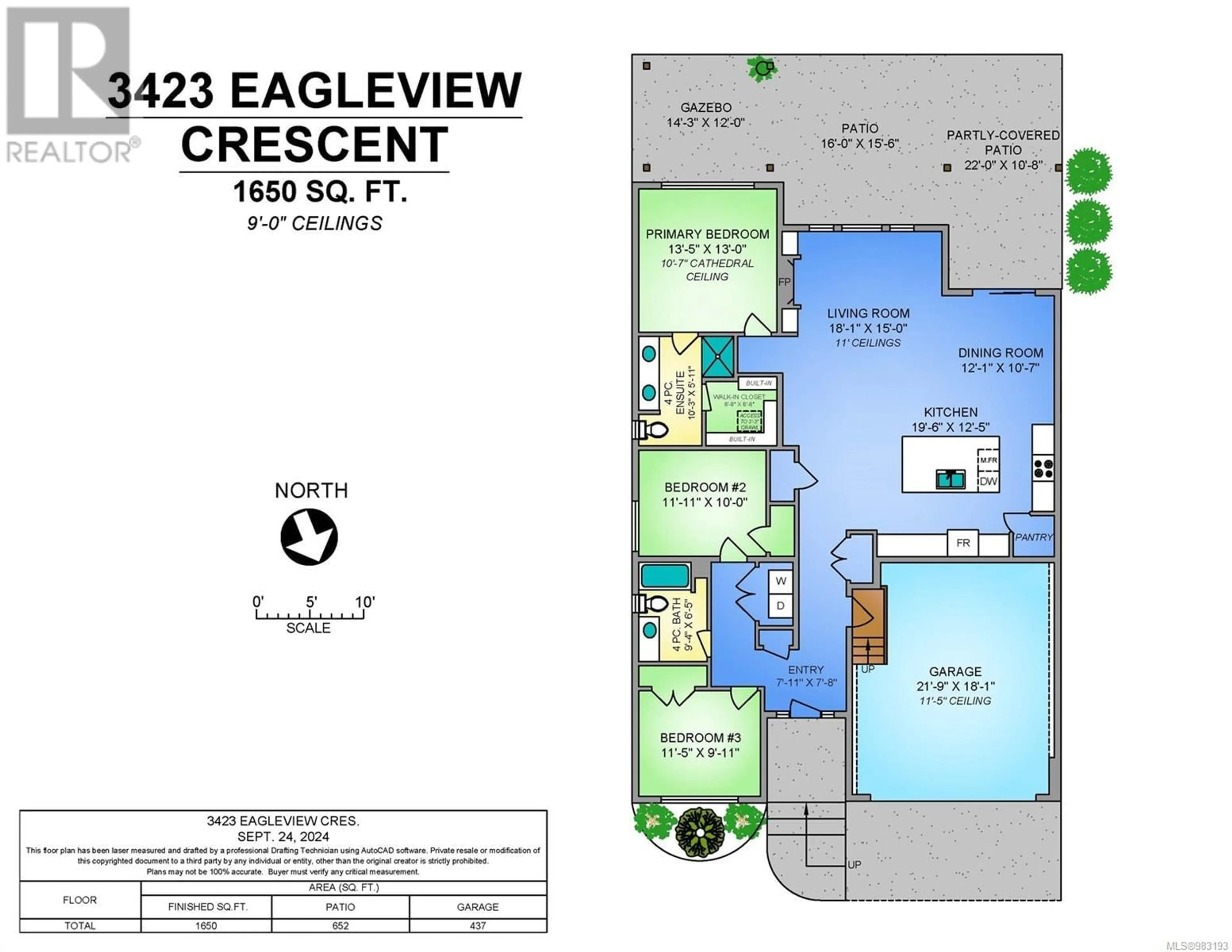 Floor plan for 3423 Eagleview Cres, Courtenay British Columbia V9N0B6