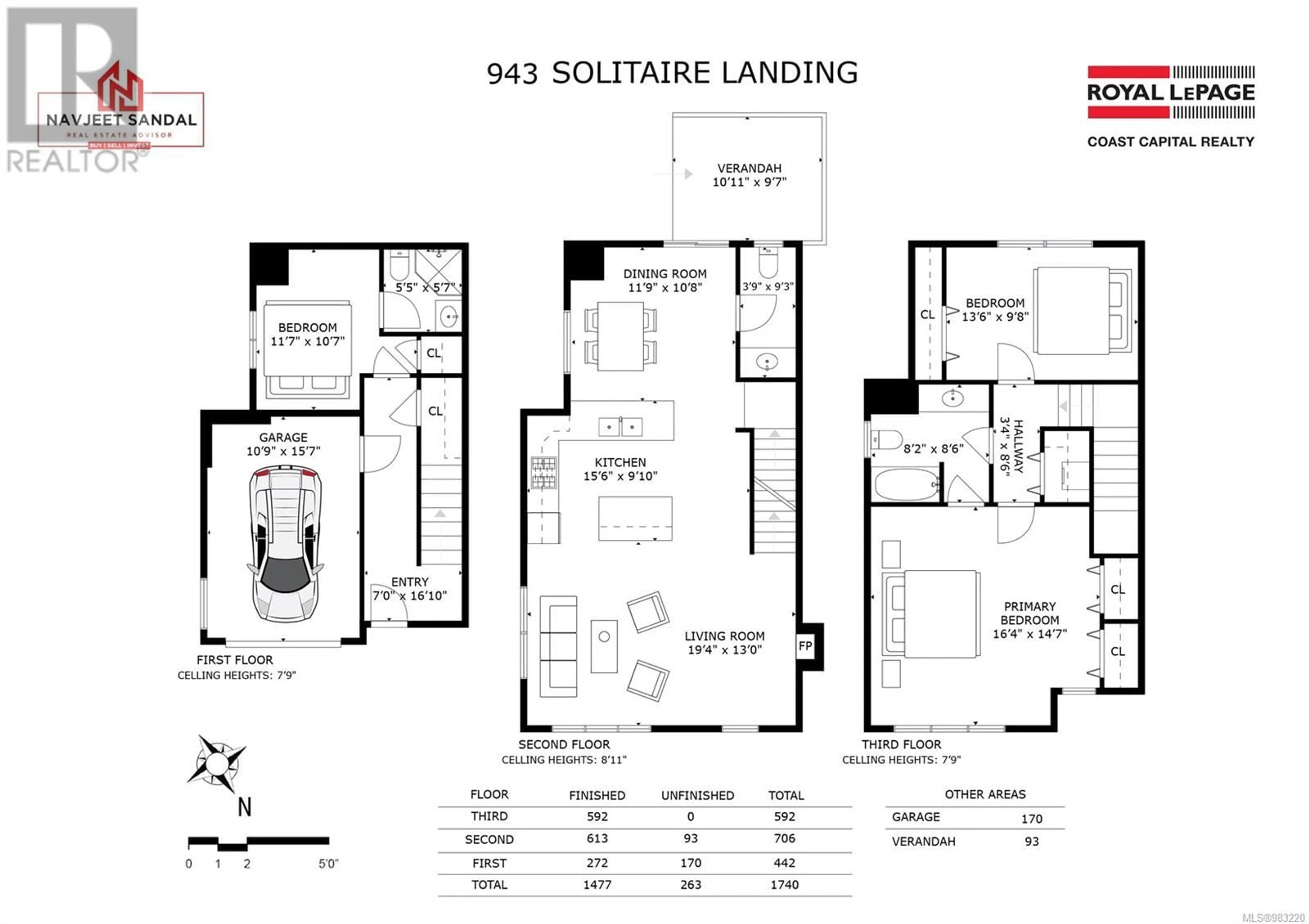 Floor plan for 943 Solitaire Landing, Langford British Columbia V9C2W3