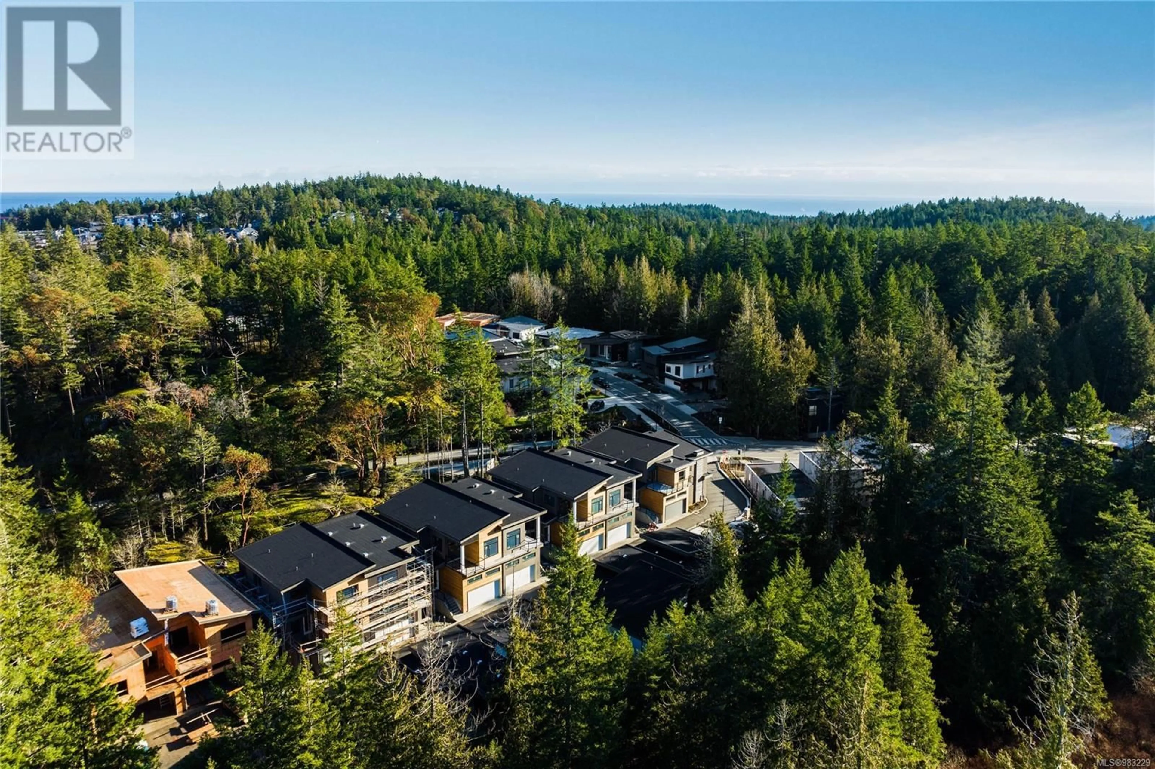 A pic from outside/outdoor area/front of a property/back of a property/a pic from drone, forest/trees view for 13 - 3921 OLYMPIAN WAY, Colwood British Columbia V9C0T1