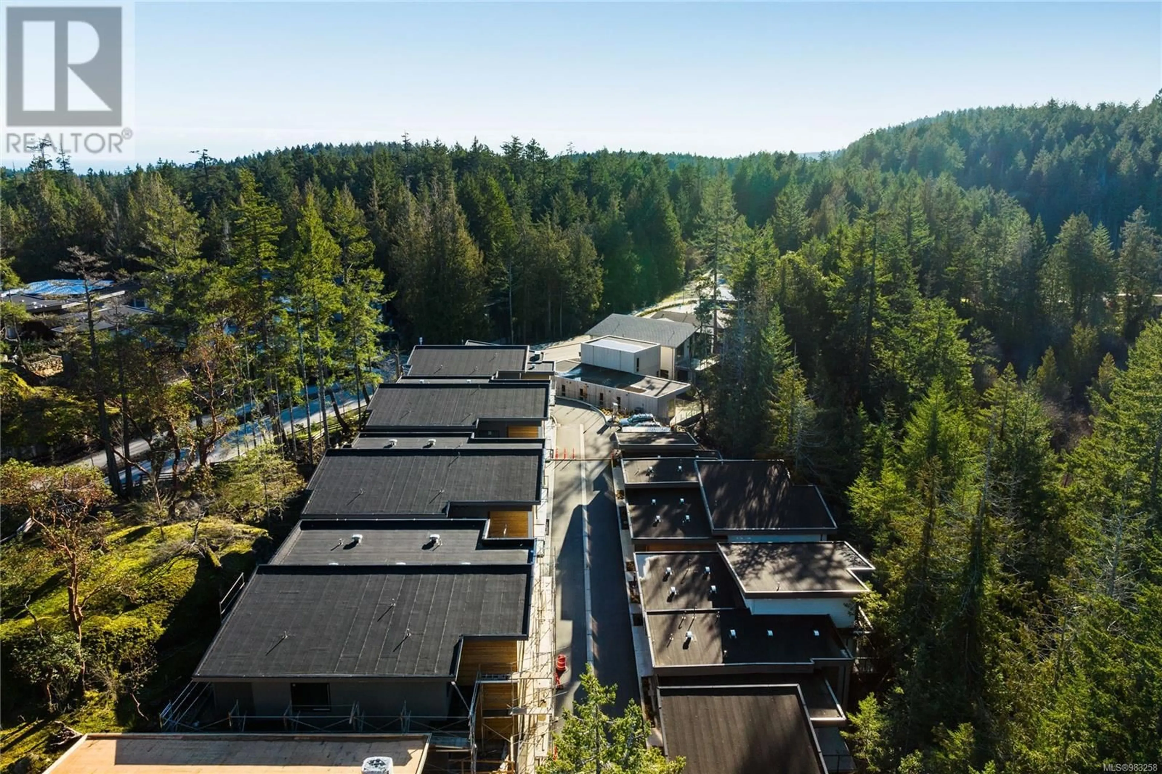 A pic from outside/outdoor area/front of a property/back of a property/a pic from drone, forest/trees view for 14 - 3921 OLYMPIAN WAY, Colwood British Columbia V9C0T1