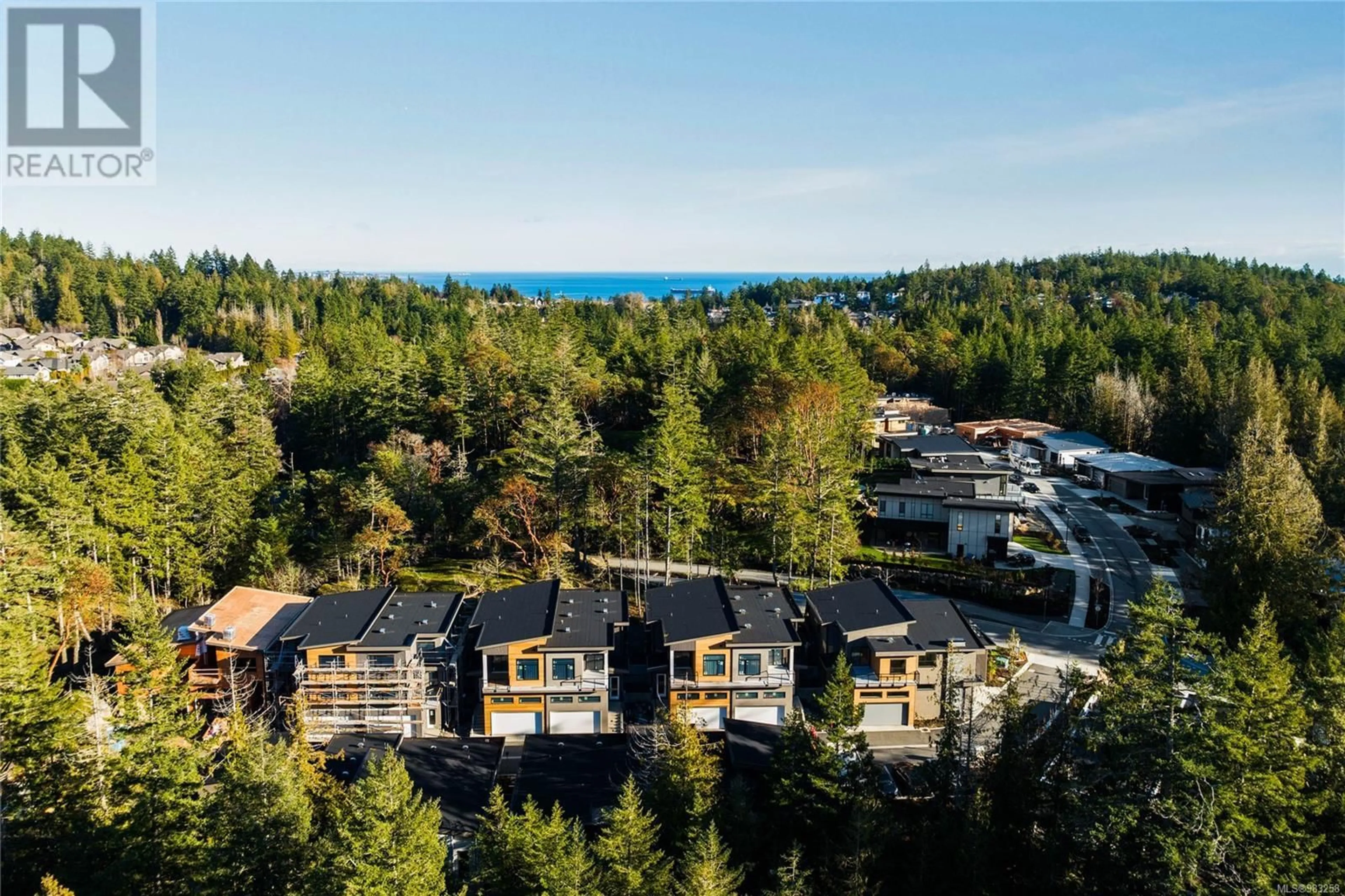 A pic from outside/outdoor area/front of a property/back of a property/a pic from drone, forest/trees view for 14 - 3921 OLYMPIAN WAY, Colwood British Columbia V9C0T1