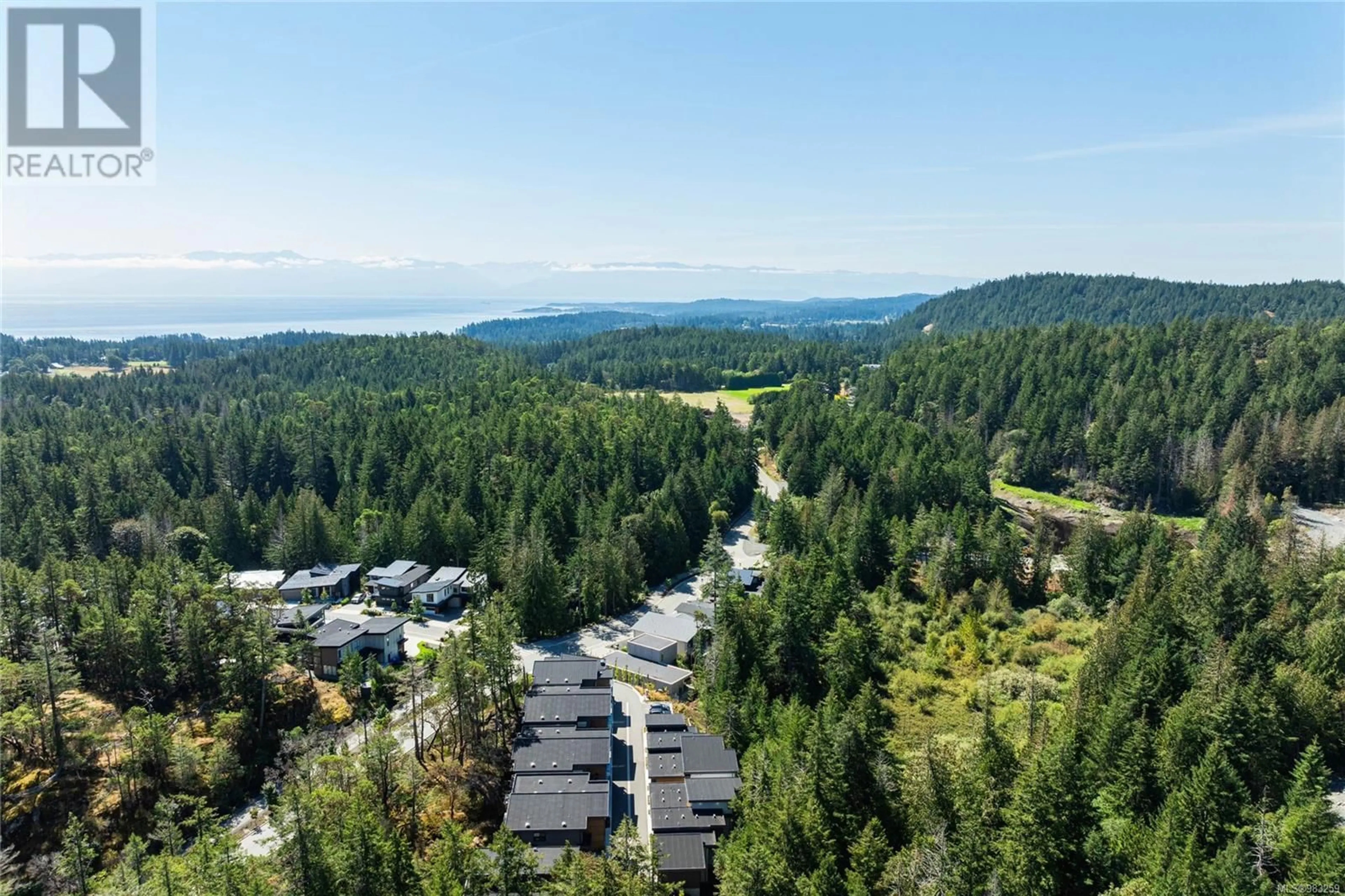 A pic from outside/outdoor area/front of a property/back of a property/a pic from drone, mountain view for 18 3921 Olympian Way, Colwood British Columbia V9C0T1