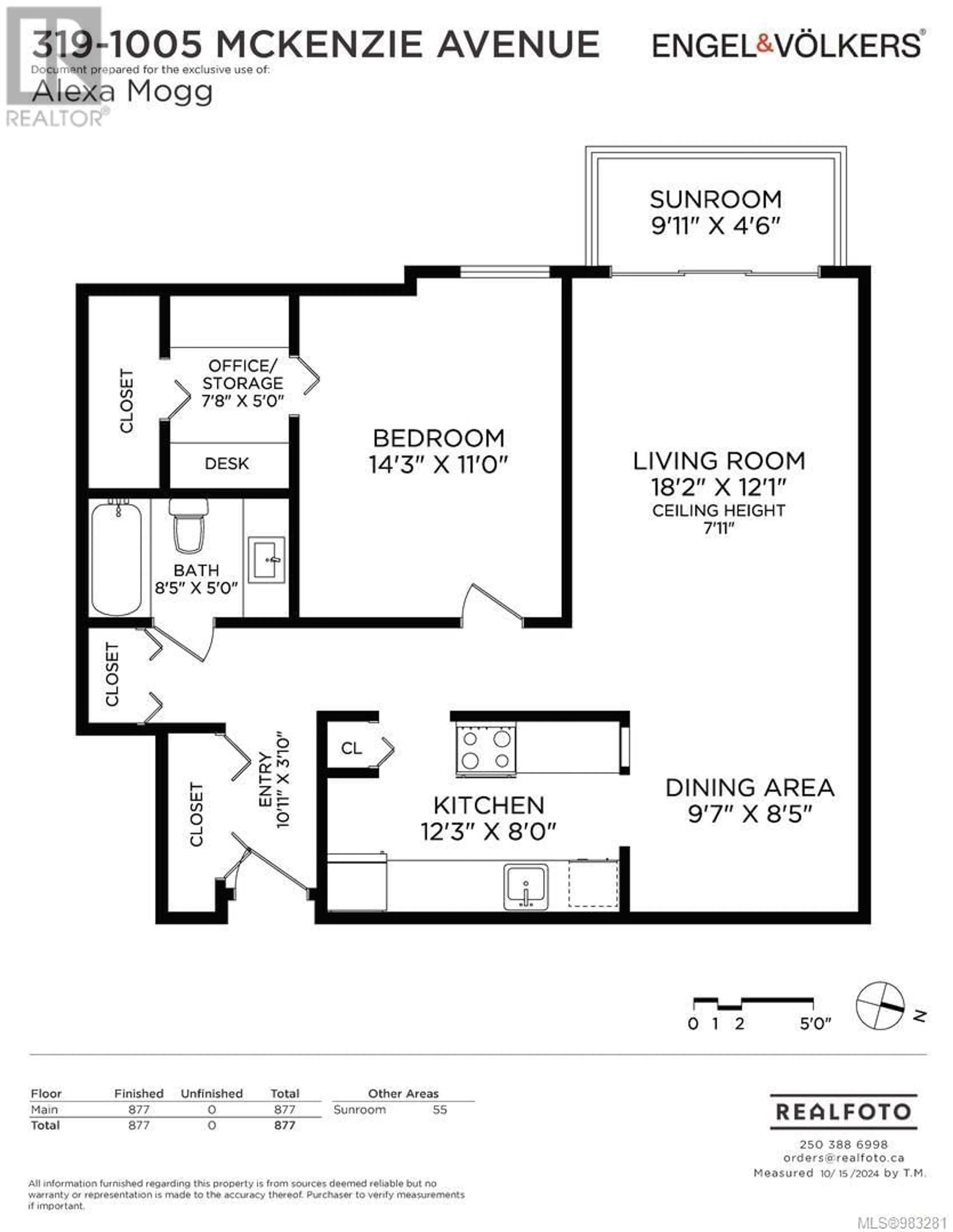 Floor plan for 319 - 1005 MCKENZIE AVENUE, Saanich British Columbia V8X4A9