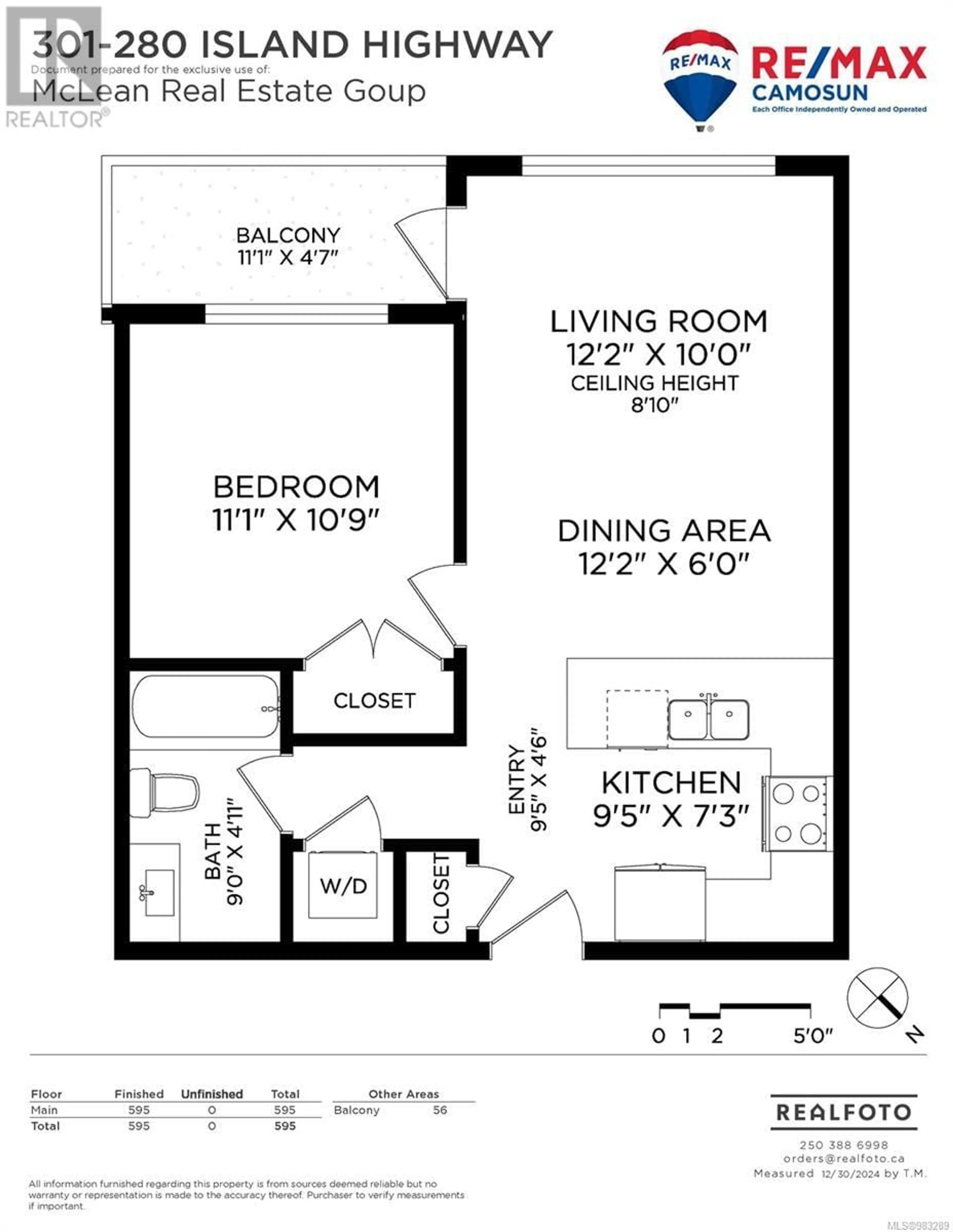 Floor plan for 301 280 Island Hwy, View Royal British Columbia V9B1G5