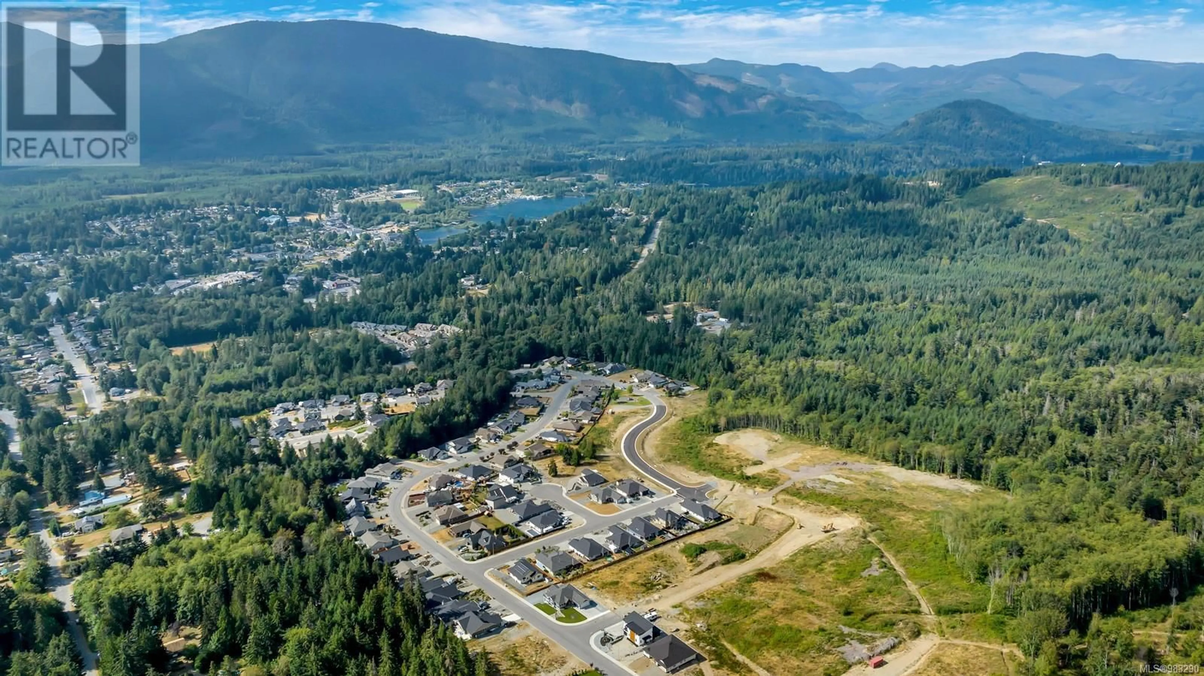 A pic from outside/outdoor area/front of a property/back of a property/a pic from drone, mountain view for 708 Mountain View Dr N, Lake Cowichan British Columbia V0R2G0