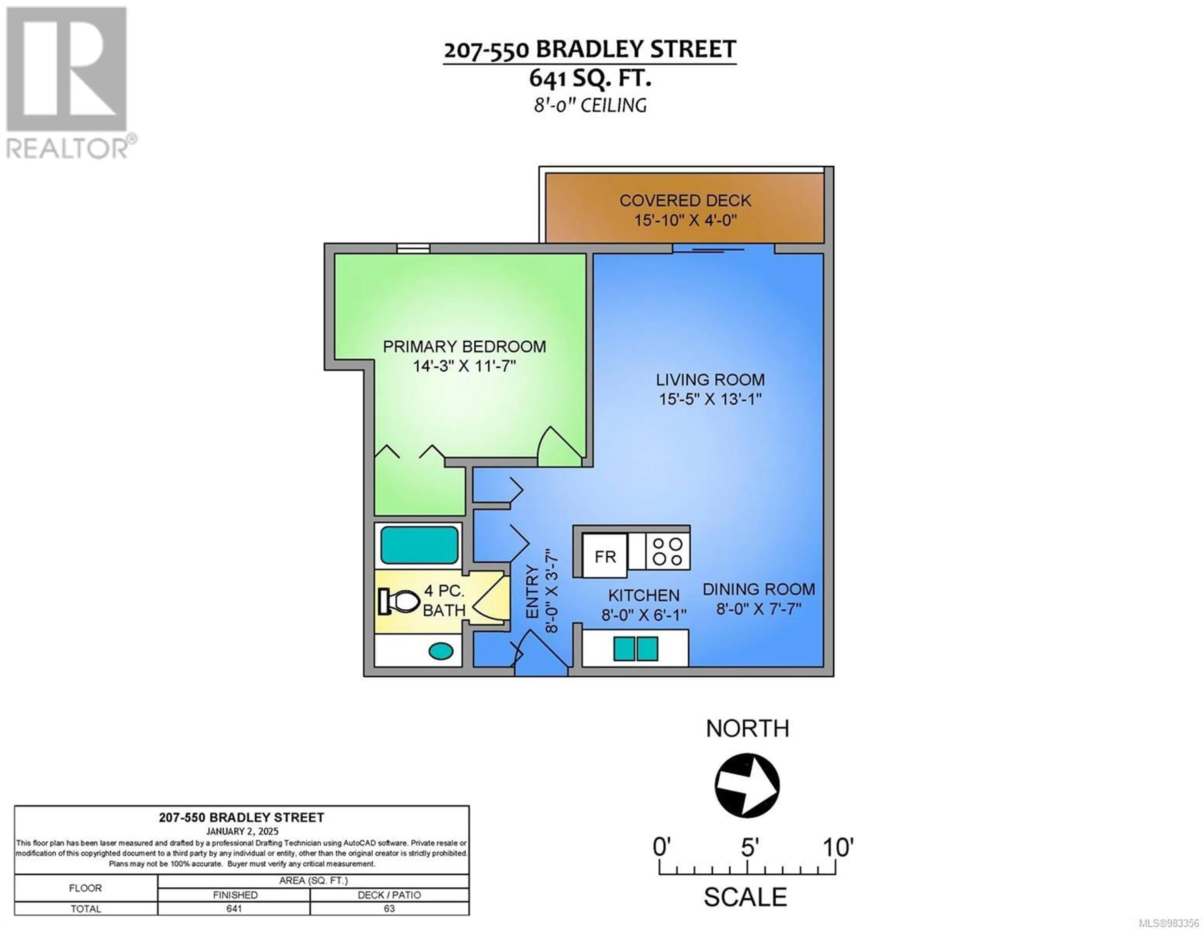 Floor plan for 207 550 Bradley St, Nanaimo British Columbia V9S5N4