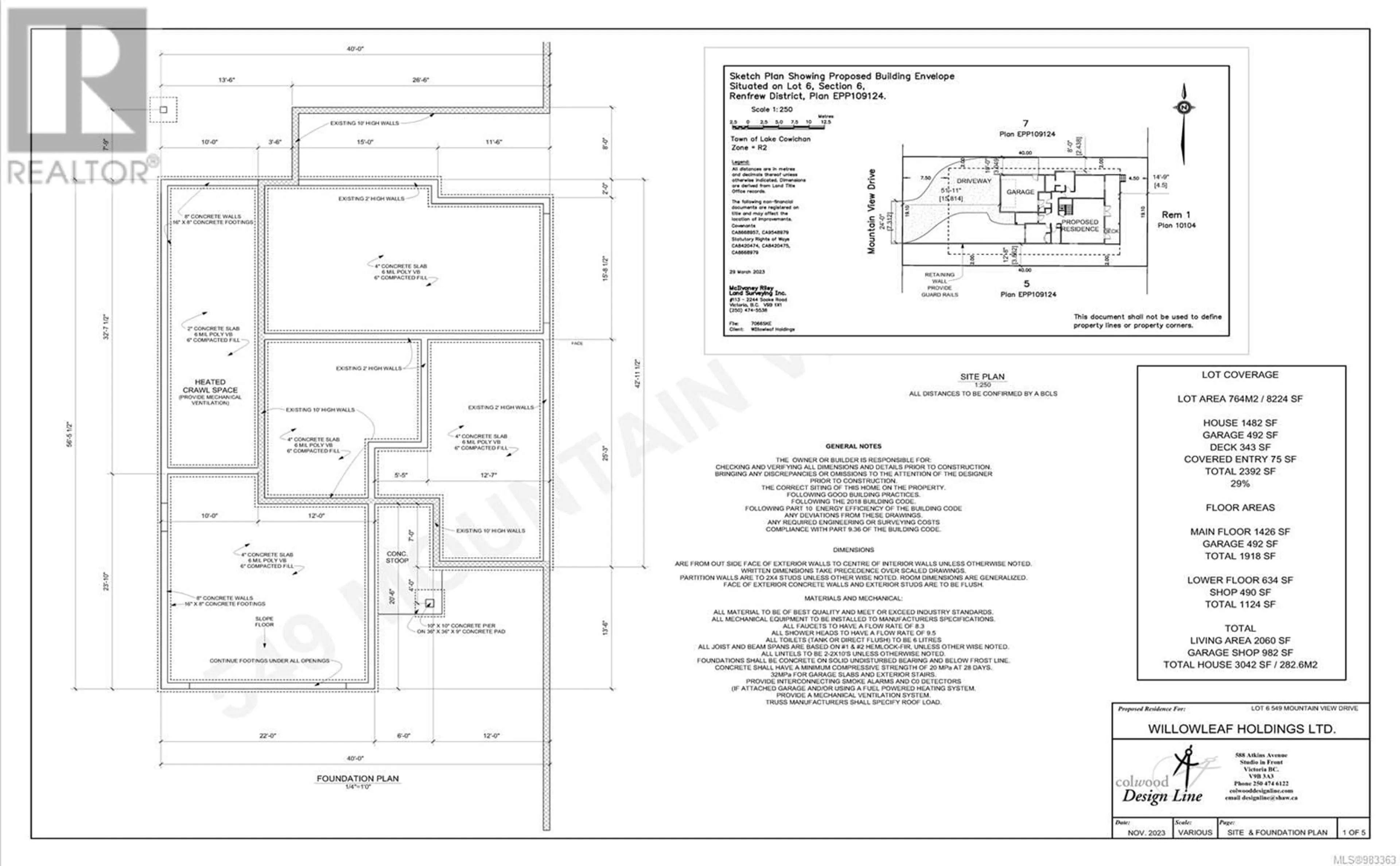 Floor plan for 549 Mountain View Dr, Lake Cowichan British Columbia V0R2G0