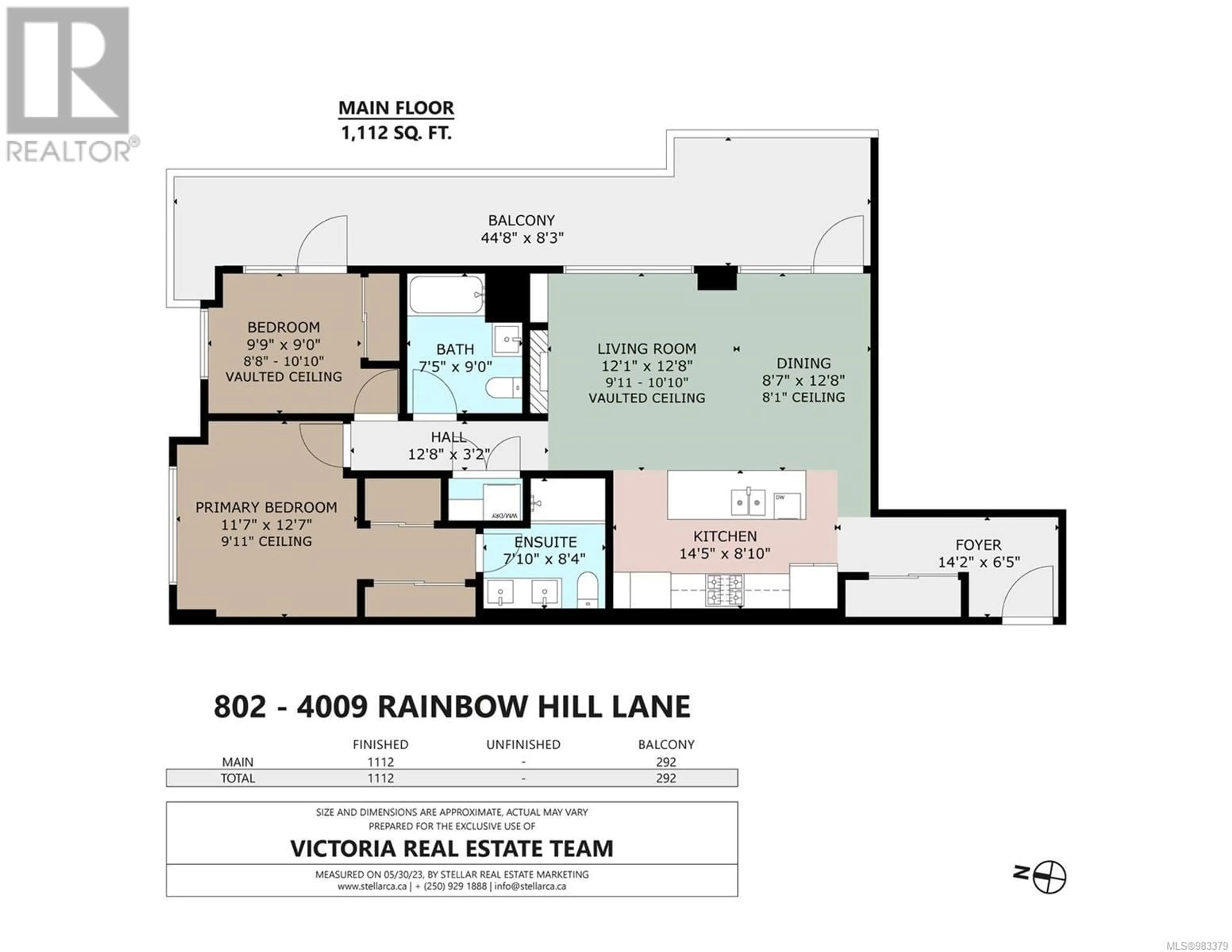 Floor plan for 802 4009 Rainbow Hill Lane, Saanich British Columbia V8X0B3