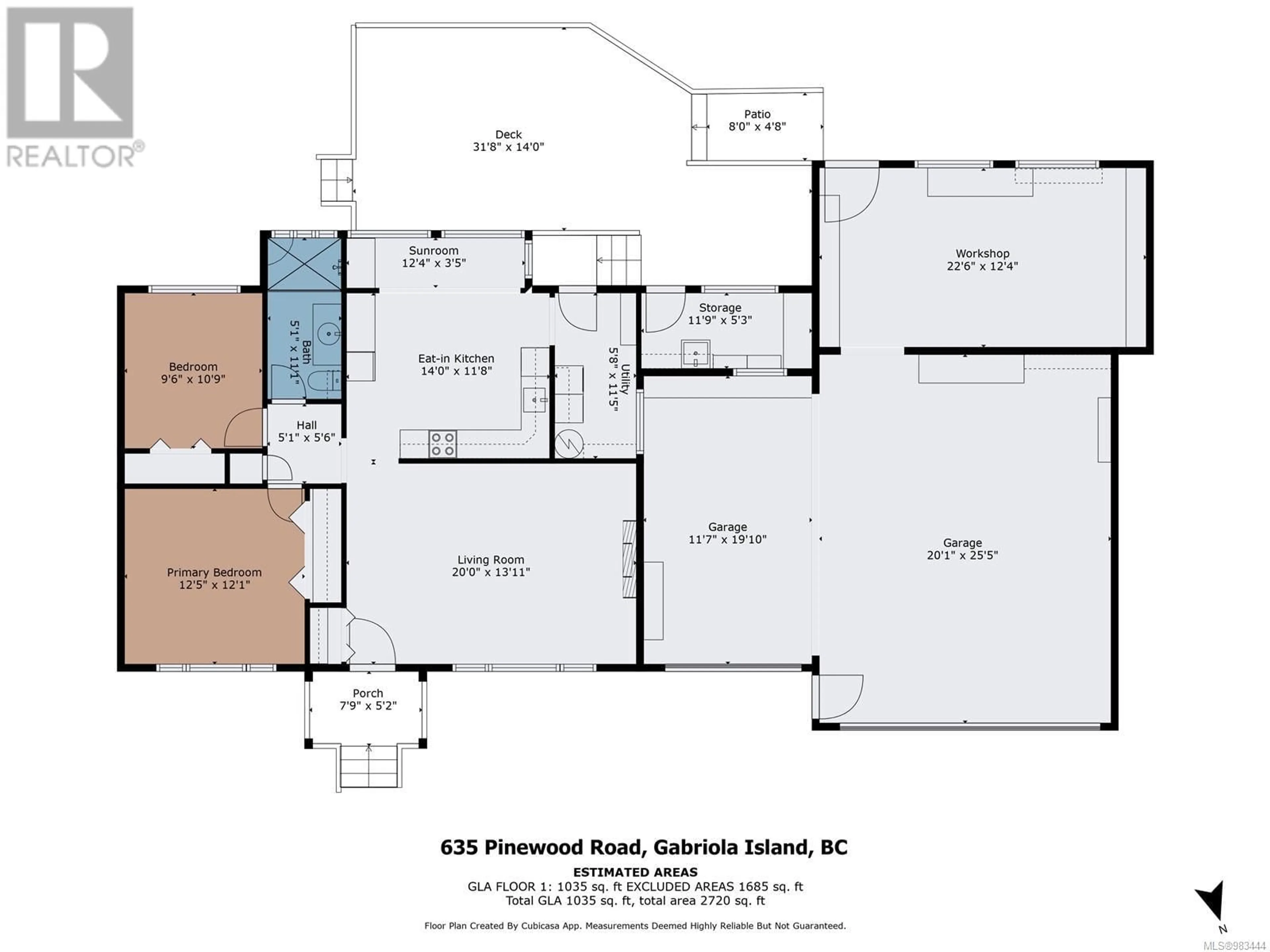 Floor plan for 635 Pinewood Rd, Gabriola Island British Columbia V0R1X4