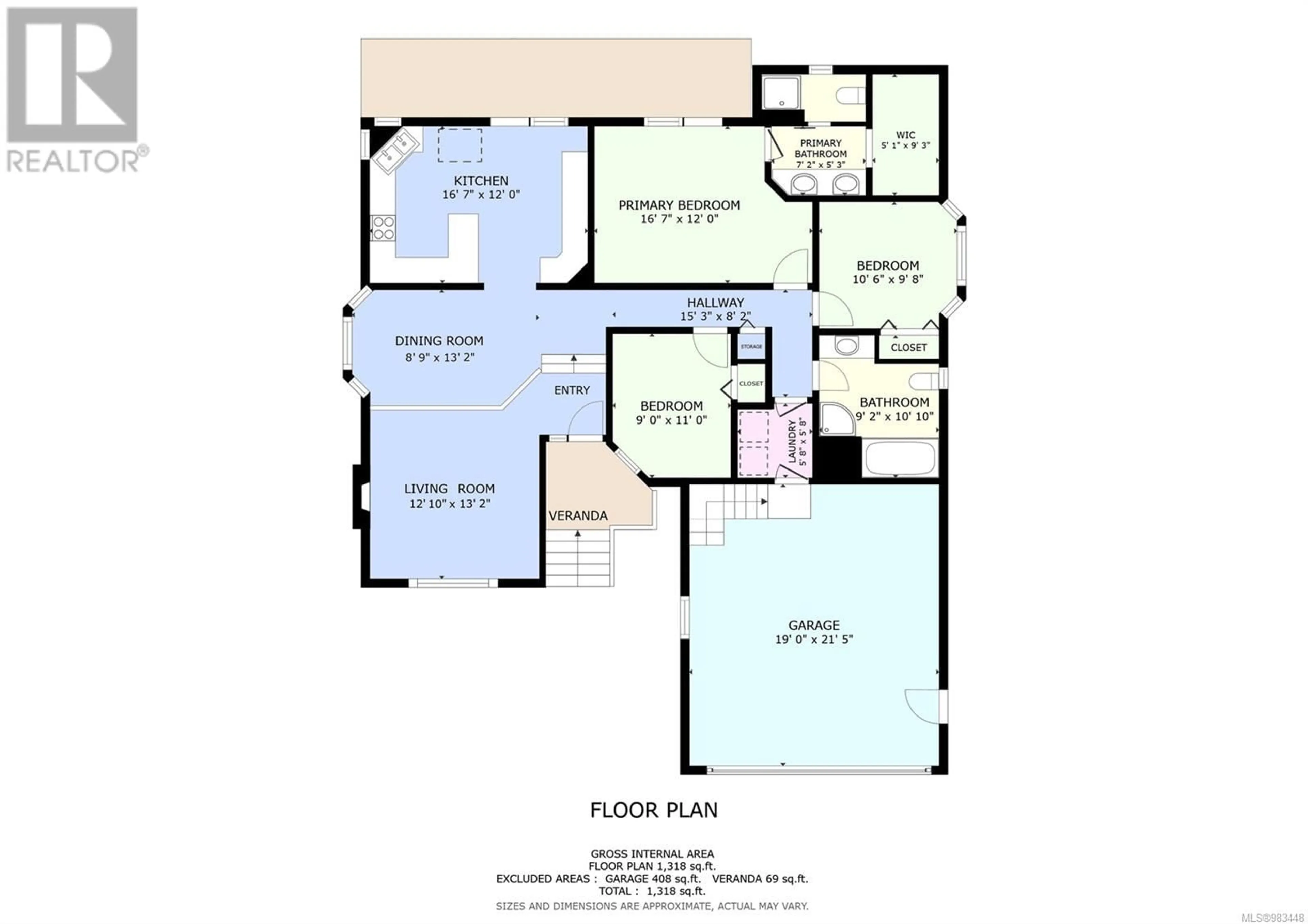 Floor plan for 6142 Denali Dr, Duncan British Columbia V9L5N4