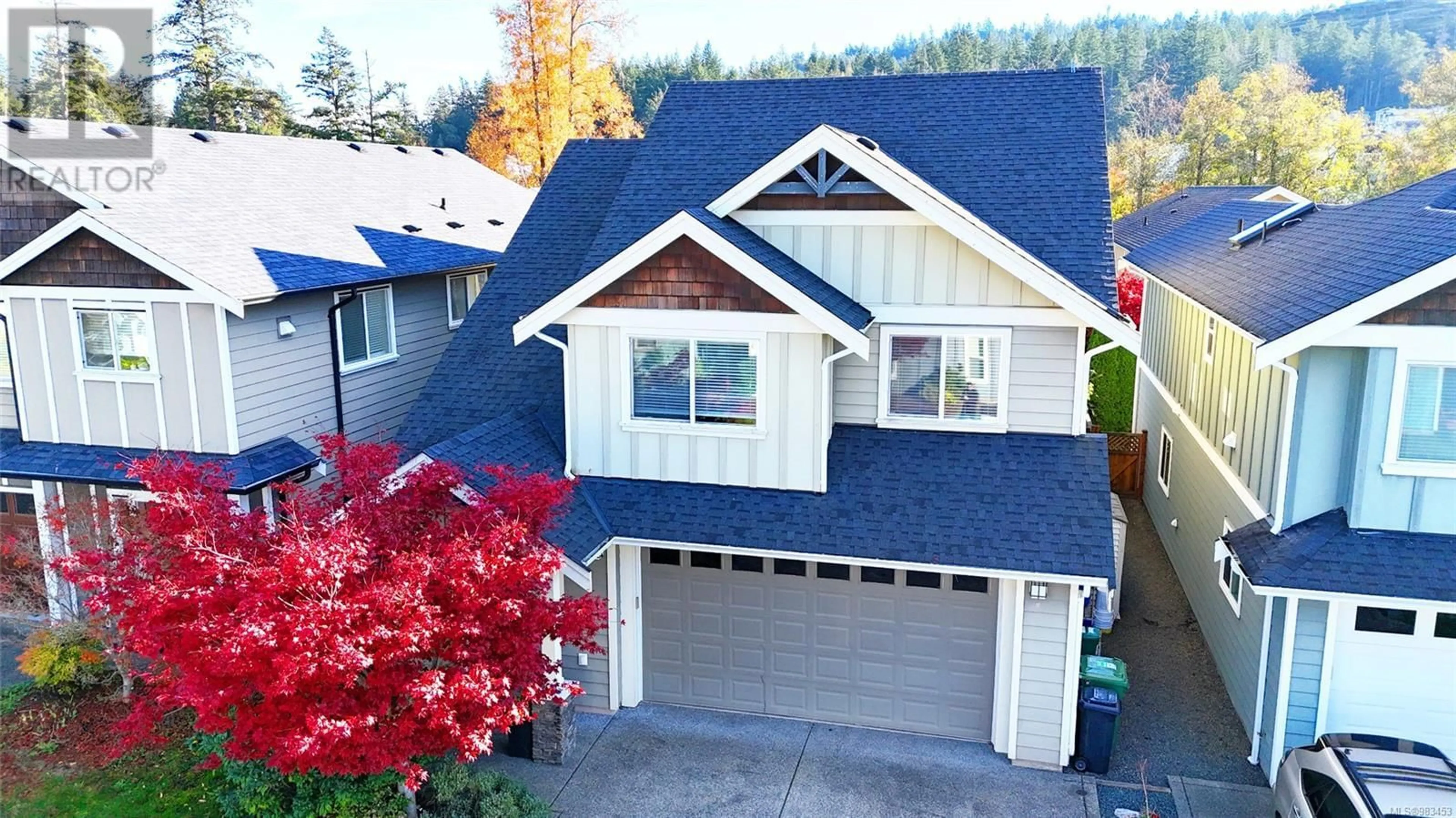 Home with vinyl exterior material, street for 3291 Merlin Rd, Langford British Columbia V9C0H3