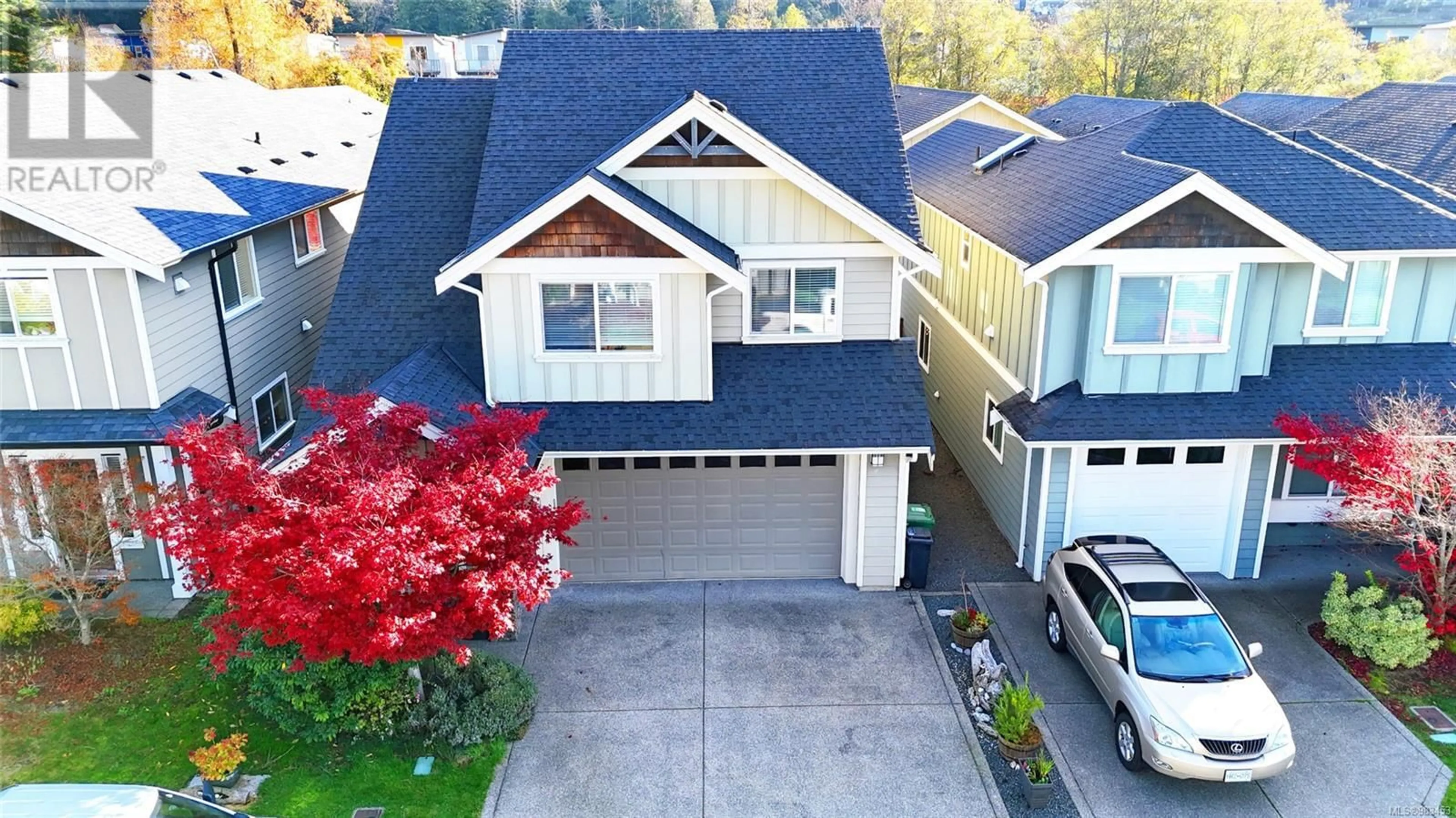 A pic from outside/outdoor area/front of a property/back of a property/a pic from drone, street for 3291 Merlin Rd, Langford British Columbia V9C0H3