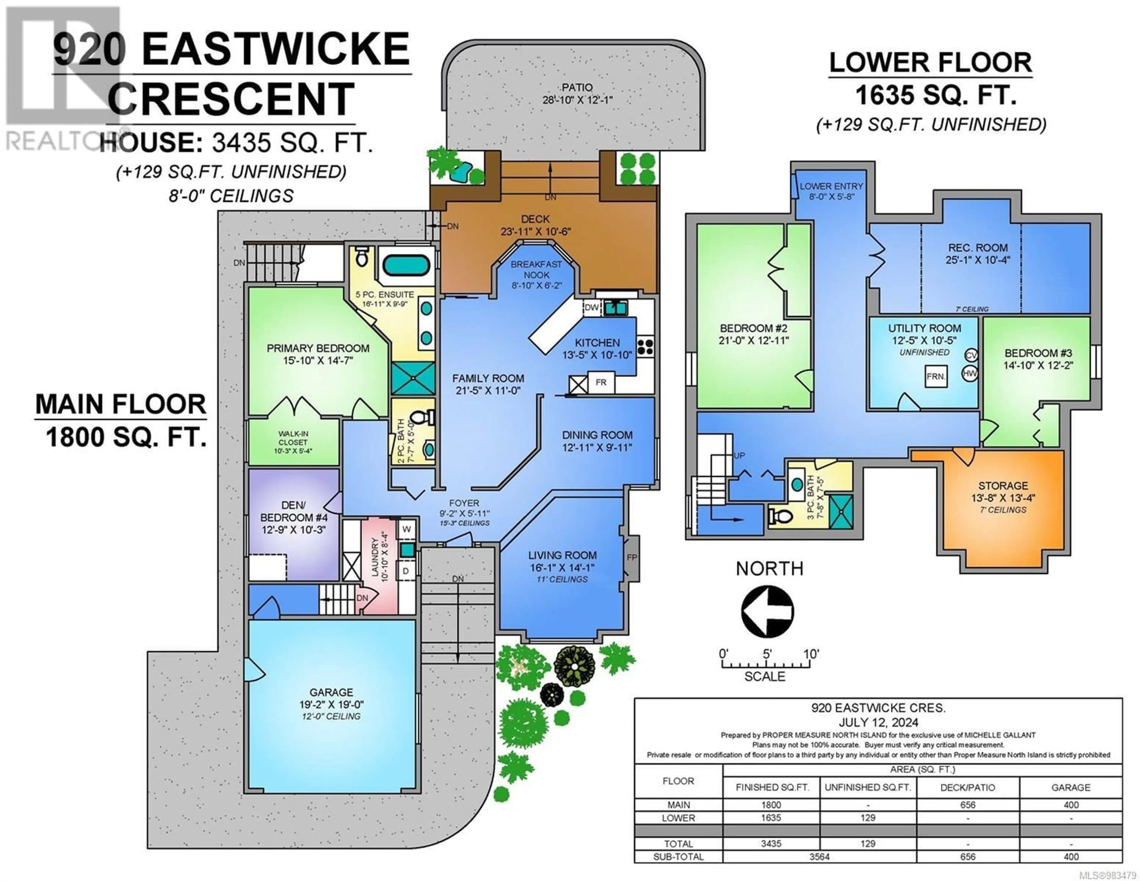 Floor plan for 920 Eastwicke Cres, Comox British Columbia V9M1B2