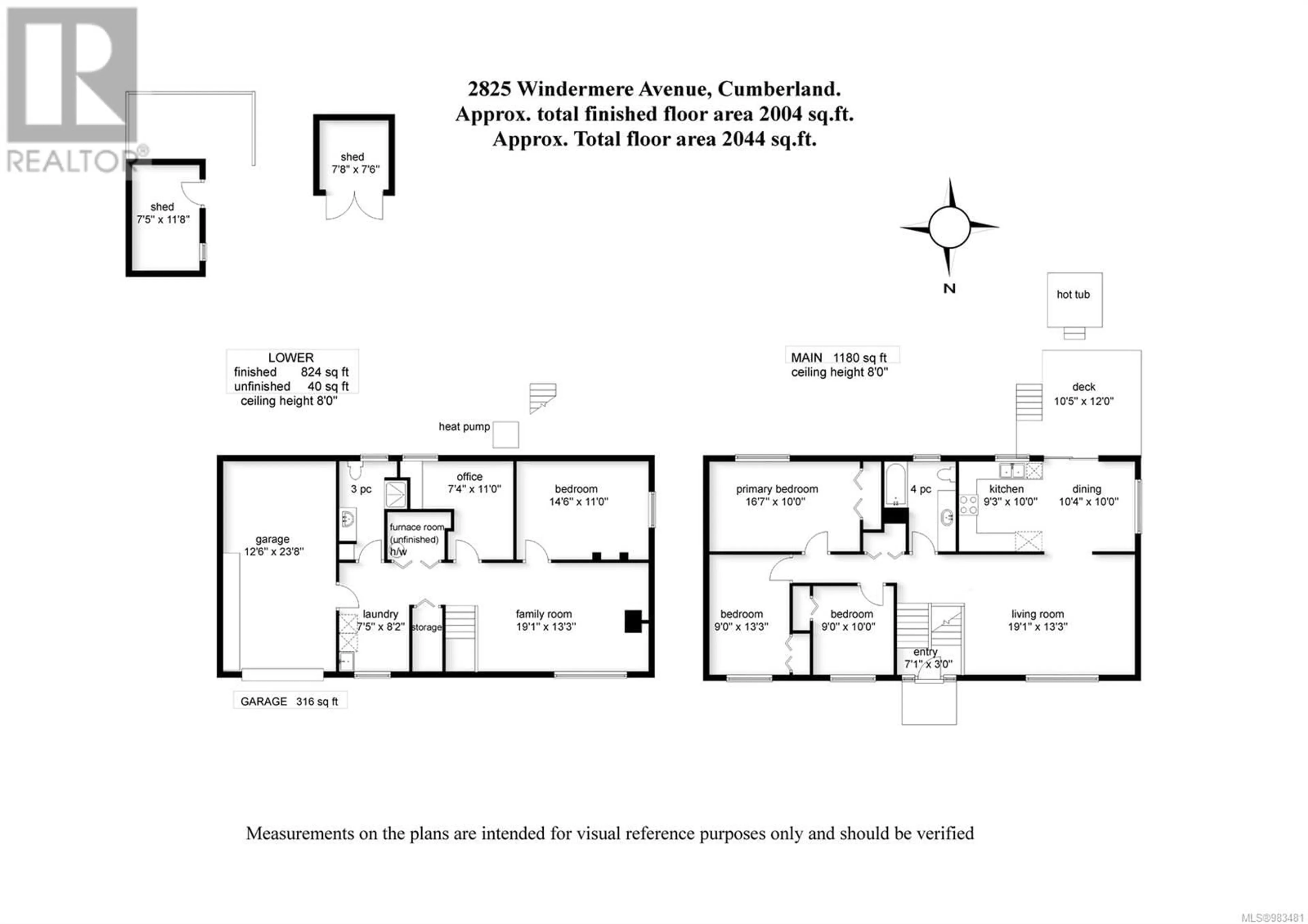 Floor plan for 2825 Windermere Ave, Cumberland British Columbia V0R1S0