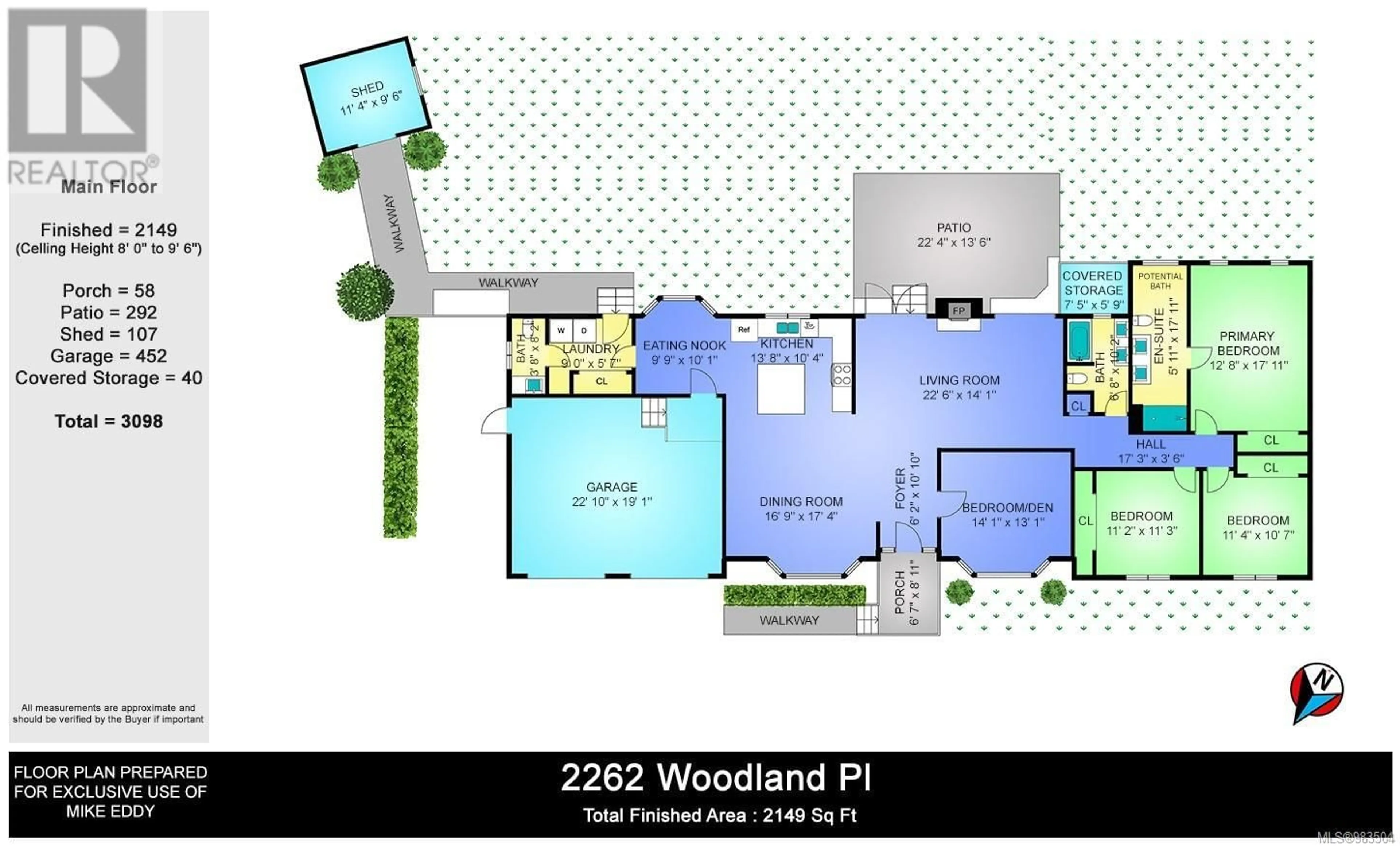 Floor plan for 2262 Woodland Pl, Duncan British Columbia V9L5V6