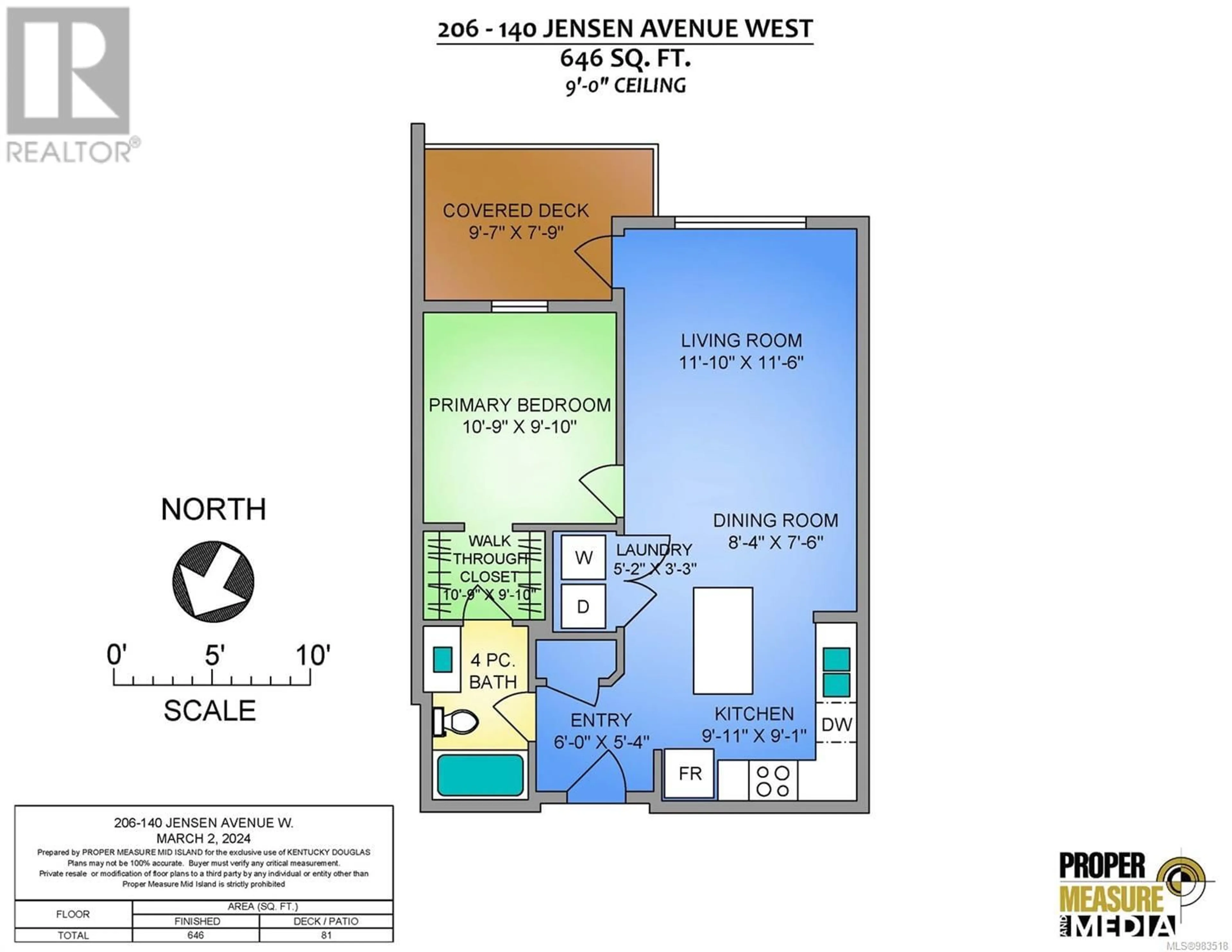 Floor plan for 206 140 Jensen Ave W, Parksville British Columbia V9P0H7