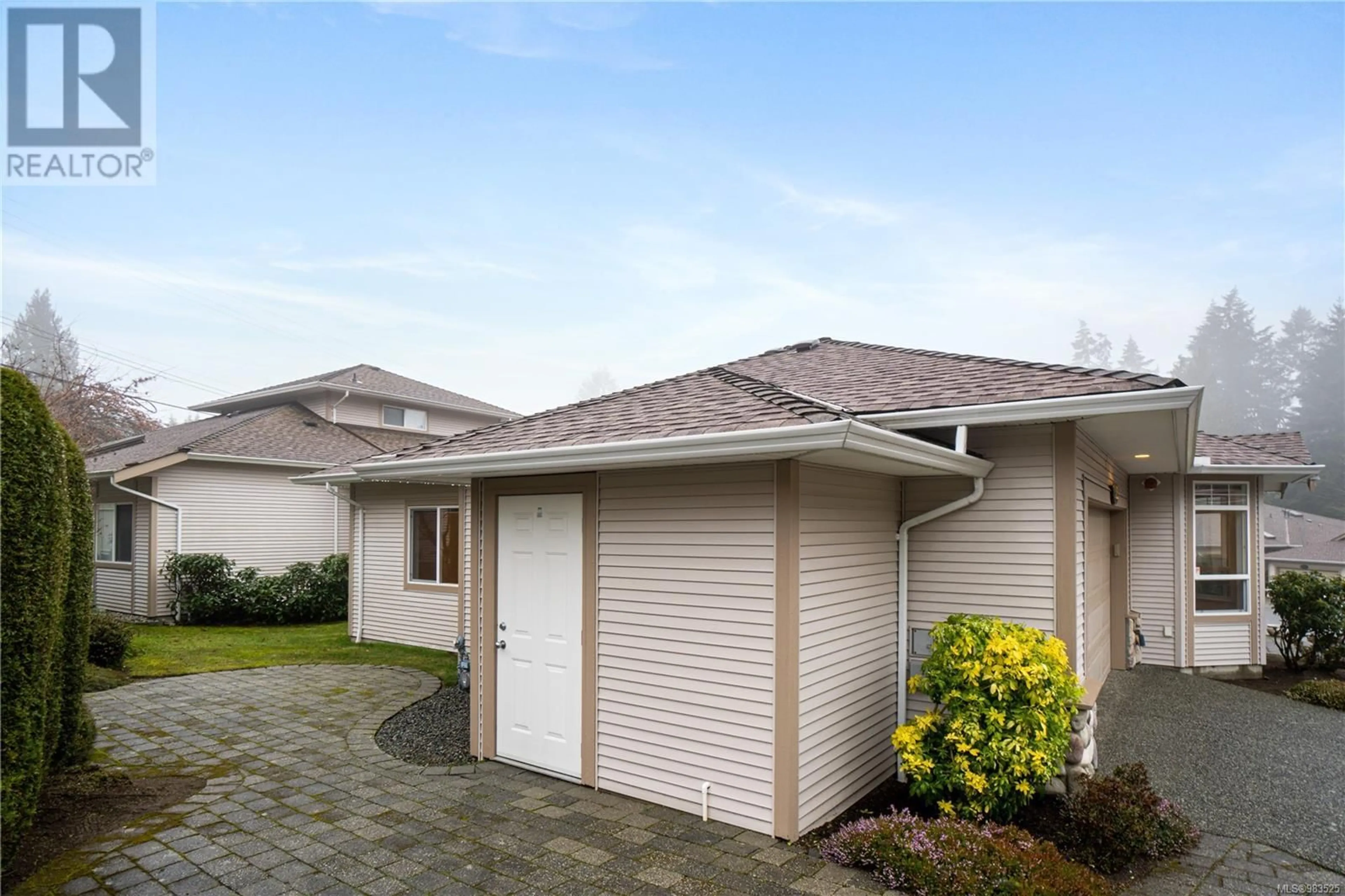 Home with vinyl exterior material, street for 5965 Blairmore Pl, Nanaimo British Columbia V9T6P6