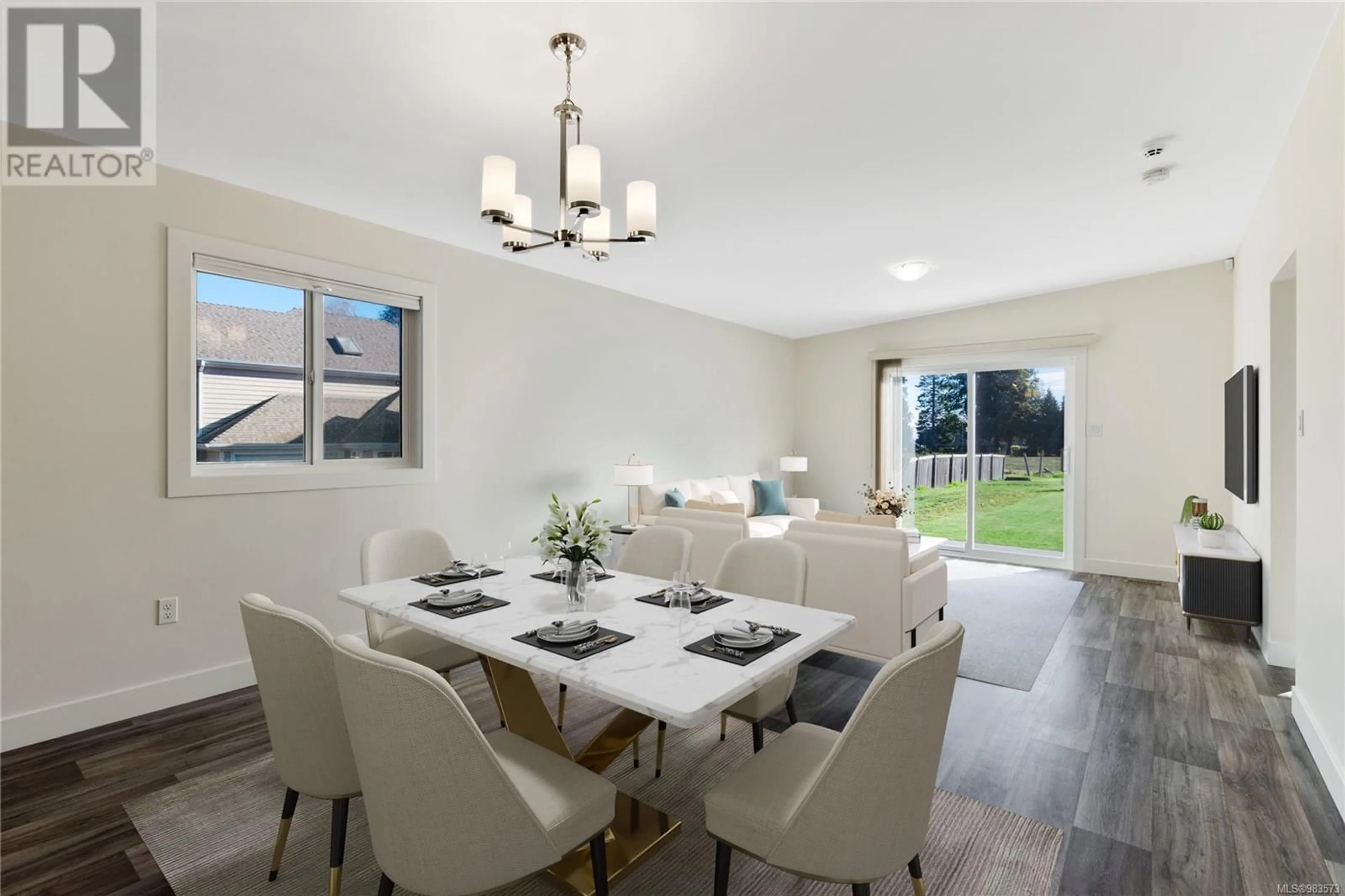 Dining room, ceramic/tile floor for 653 Yambury Rd, Qualicum Beach British Columbia V9K1C5