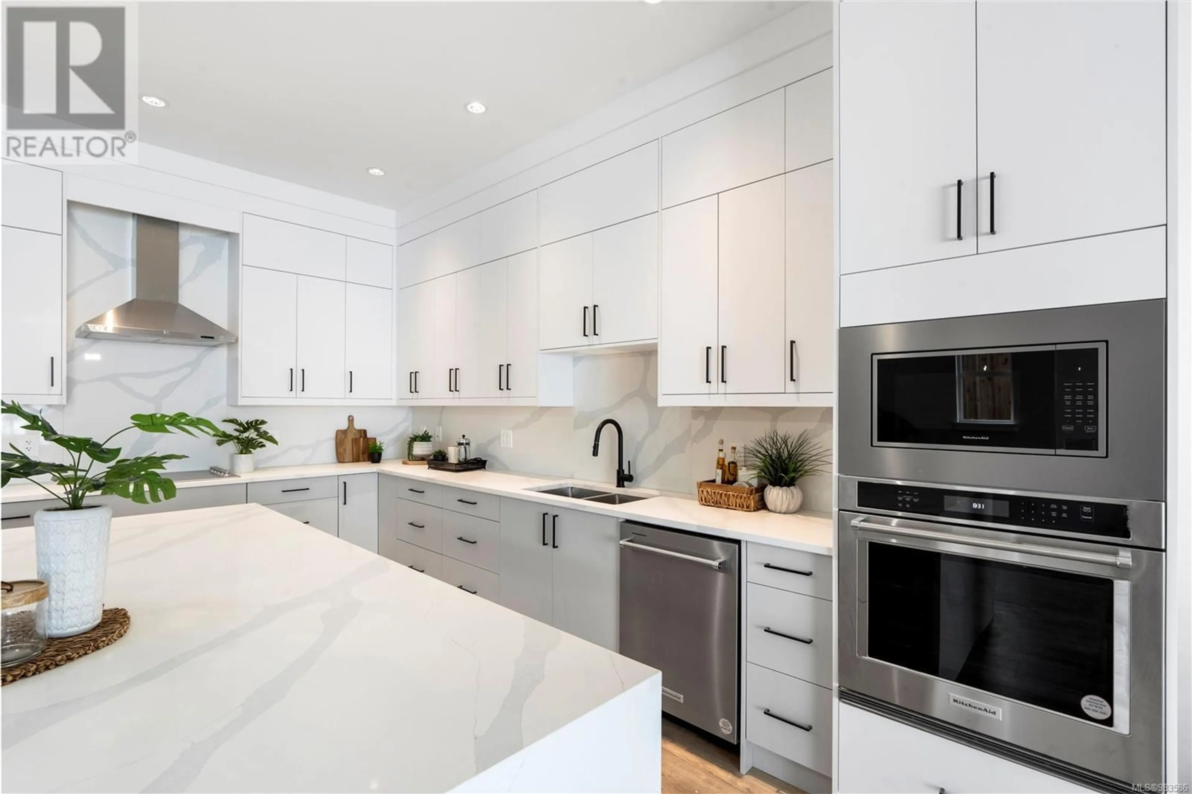 Contemporary kitchen, ceramic/tile floor for 1315 Sandstone Lane, Langford British Columbia V9B6Z8