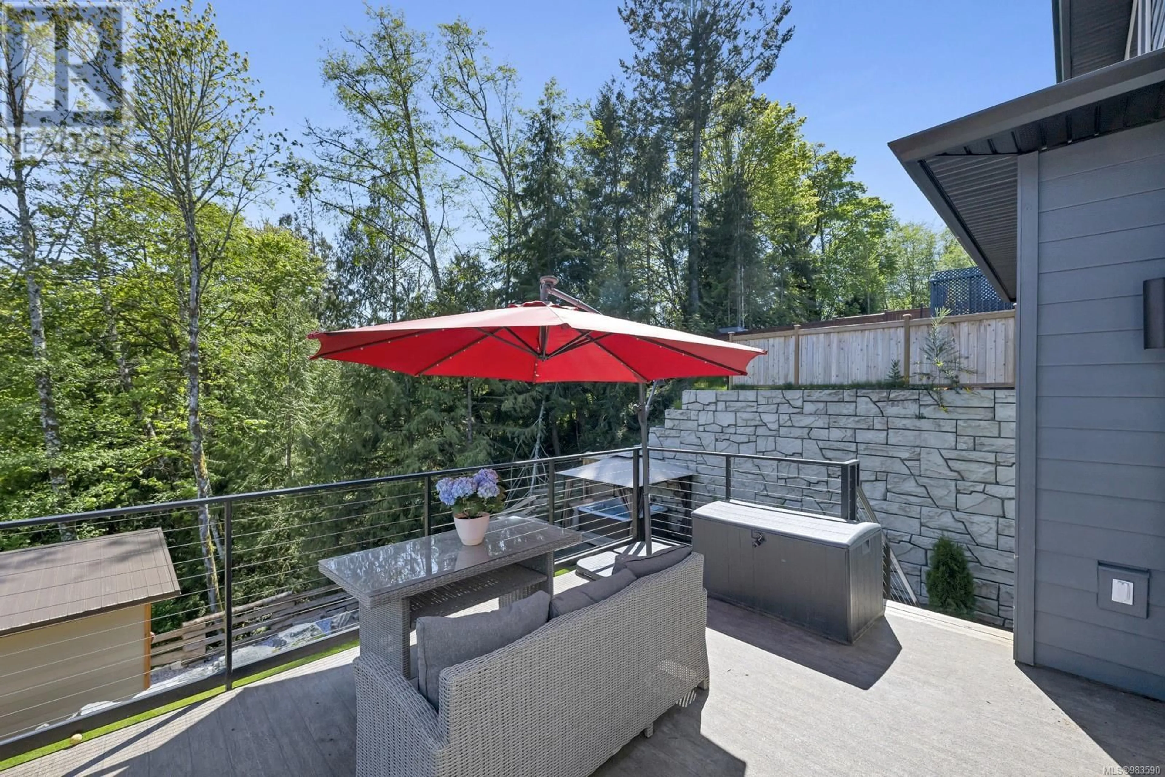 Patio, mountain view for 6423 Hopkins Crt, Sooke British Columbia V9Z1P6