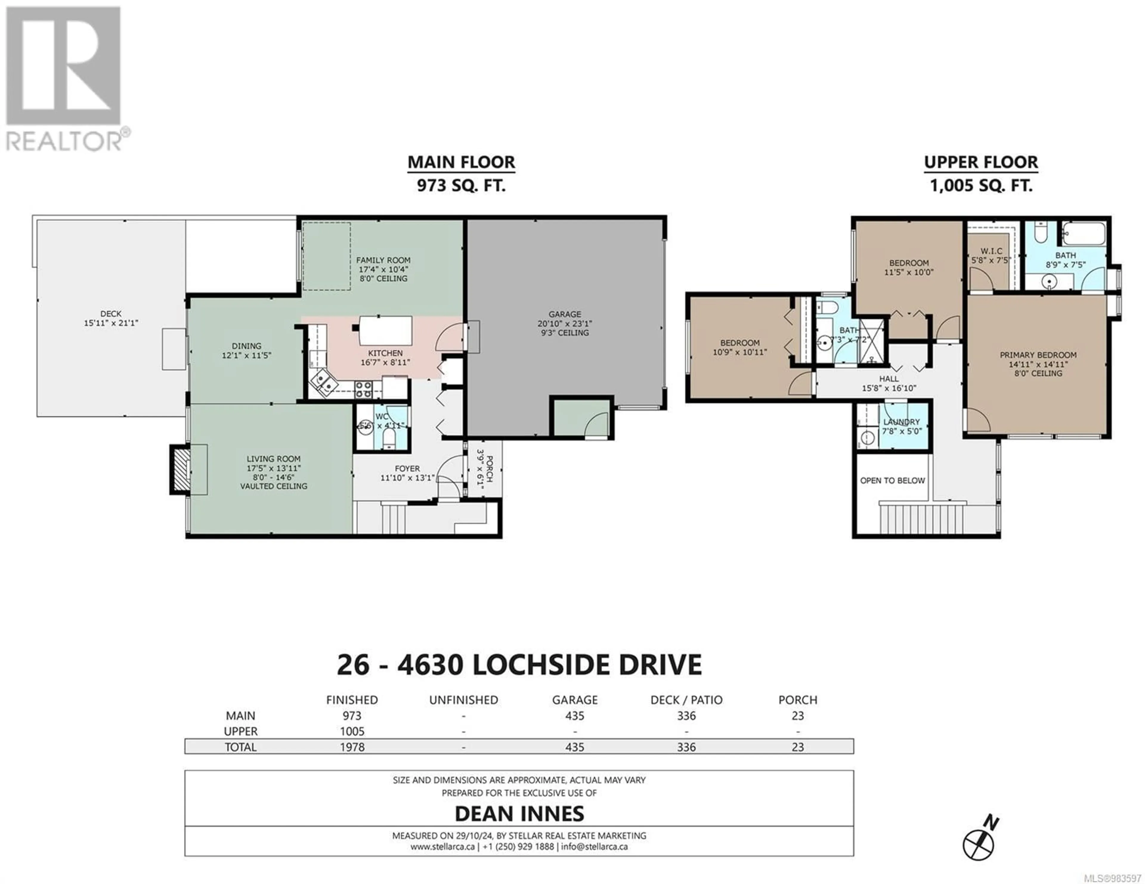 Floor plan for 26 4630 Lochside Dr, Saanich British Columbia V8Y2T1