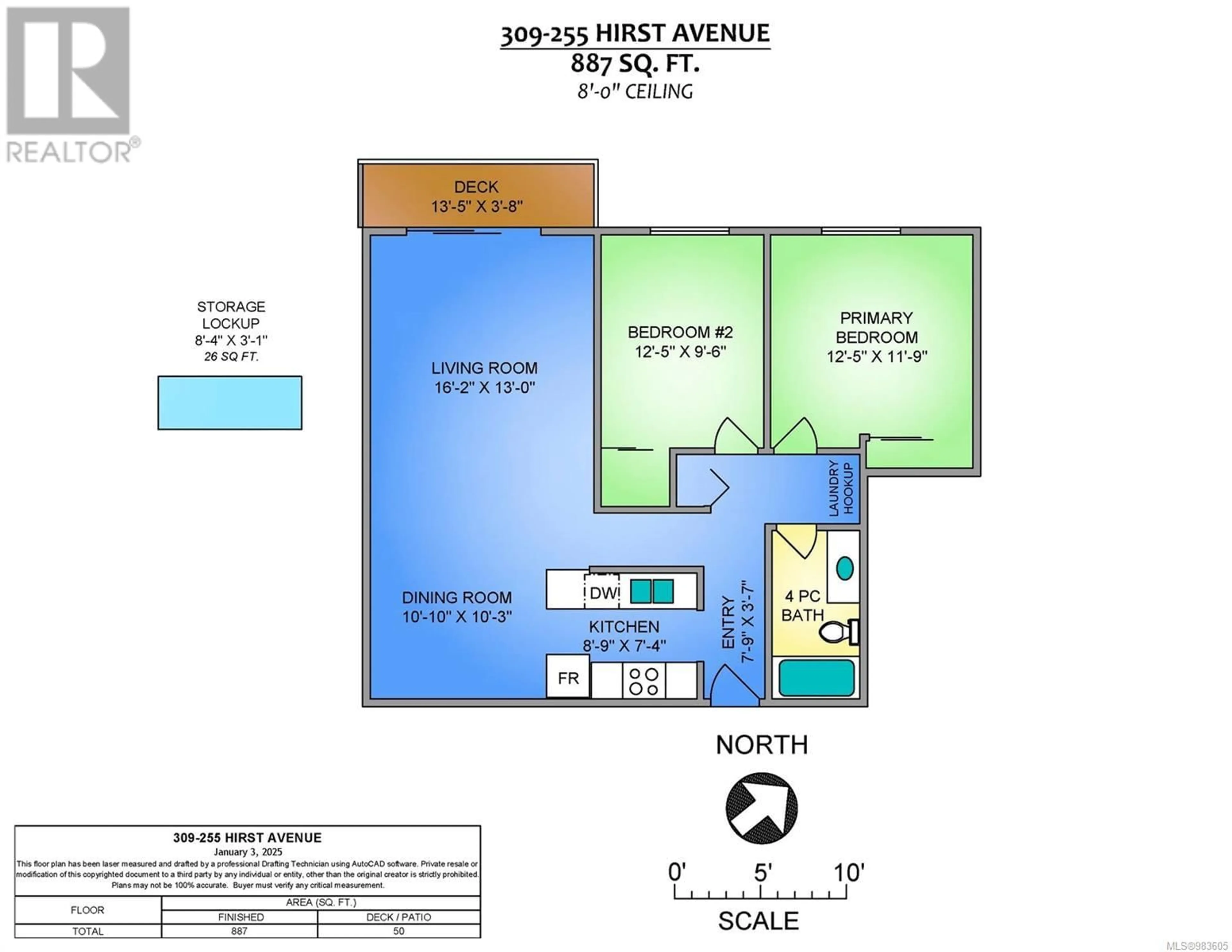 Floor plan for 309 255 Hirst Ave W, Parksville British Columbia V9P1P5