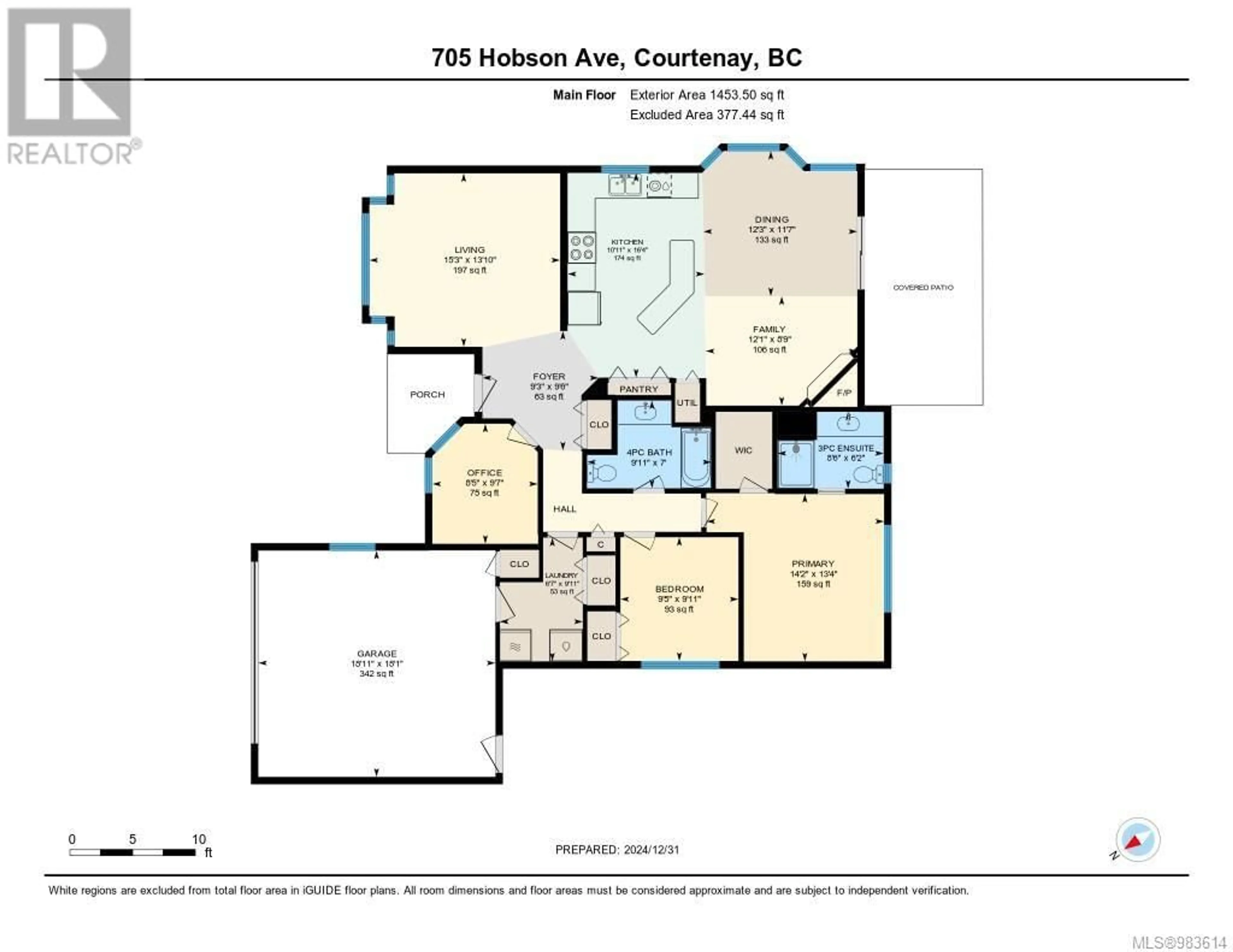 Floor plan for 705 Hobson Ave, Courtenay British Columbia V9N8C2