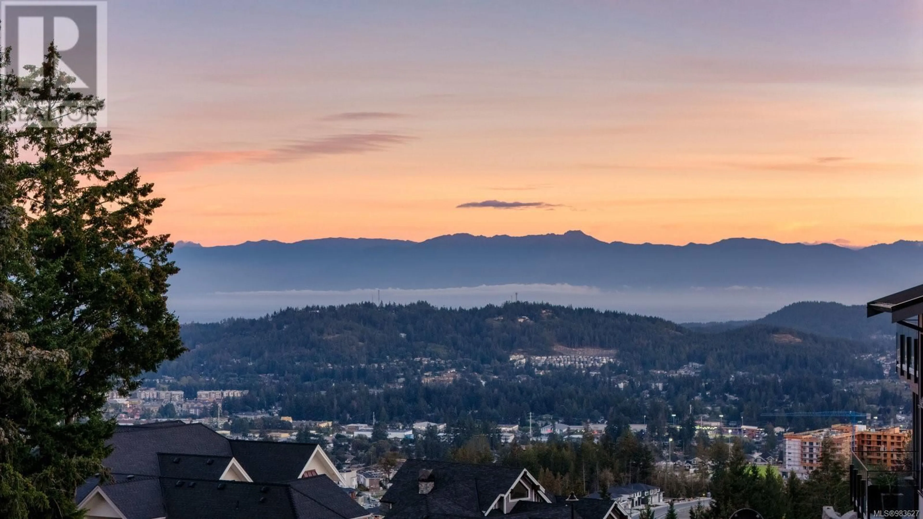 A pic from outside/outdoor area/front of a property/back of a property/a pic from drone, mountain view for 1414 Grand Forest Close, Langford British Columbia V9B6X4