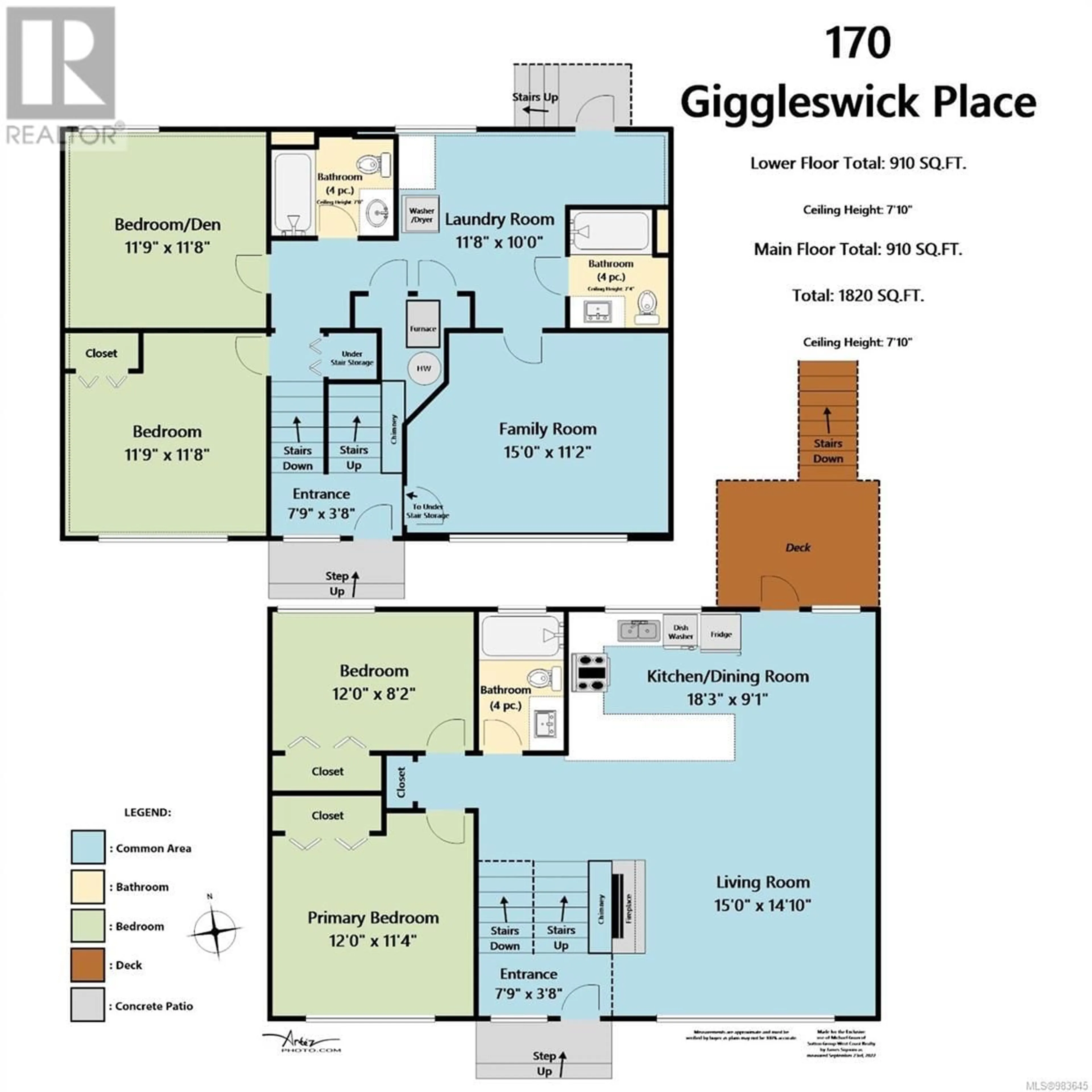 Floor plan for 170 Giggleswick Pl, Nanaimo British Columbia V9S2V8