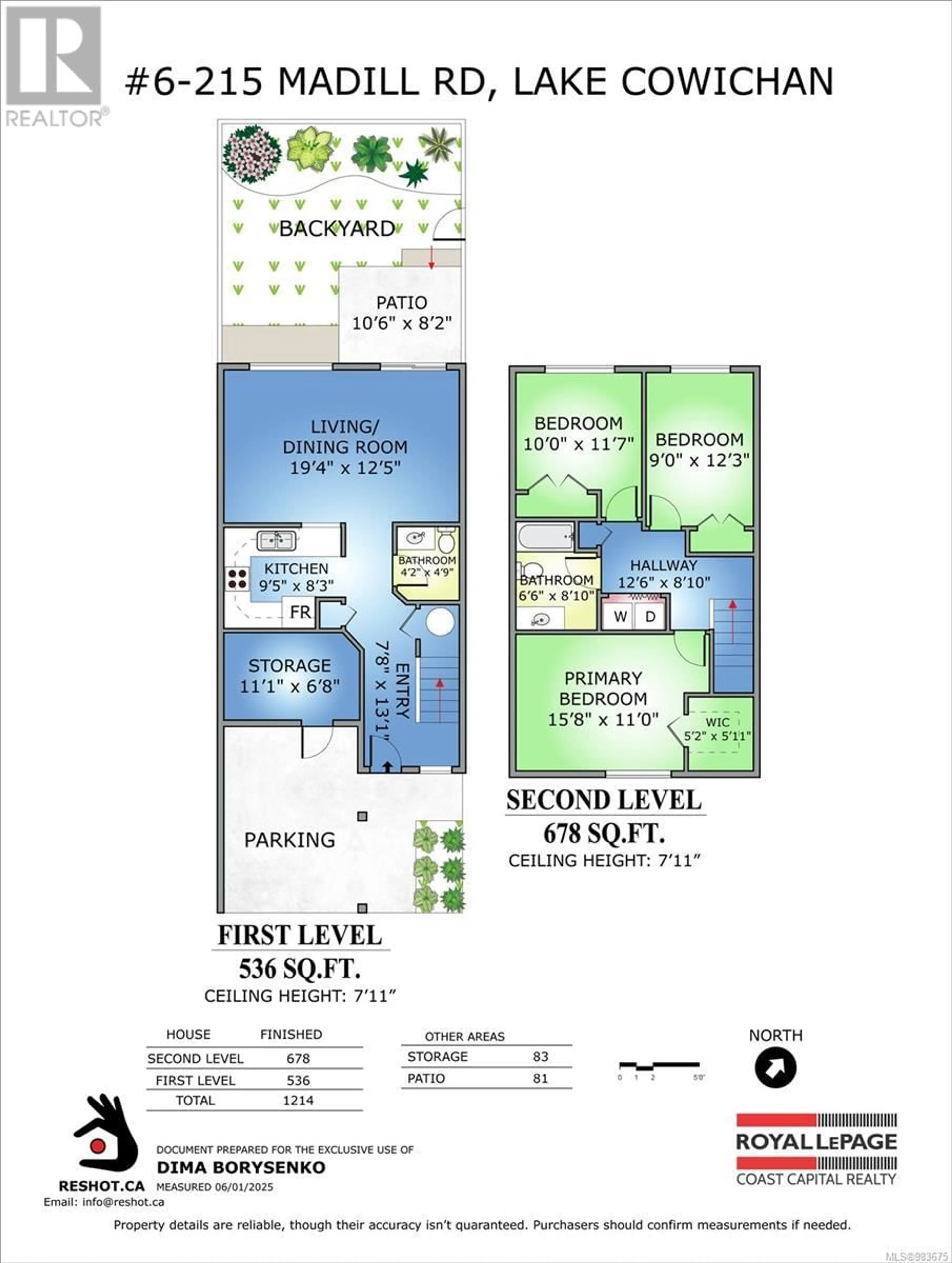 Floor plan for 6 215 Madill Rd, Lake Cowichan British Columbia V0R2G0