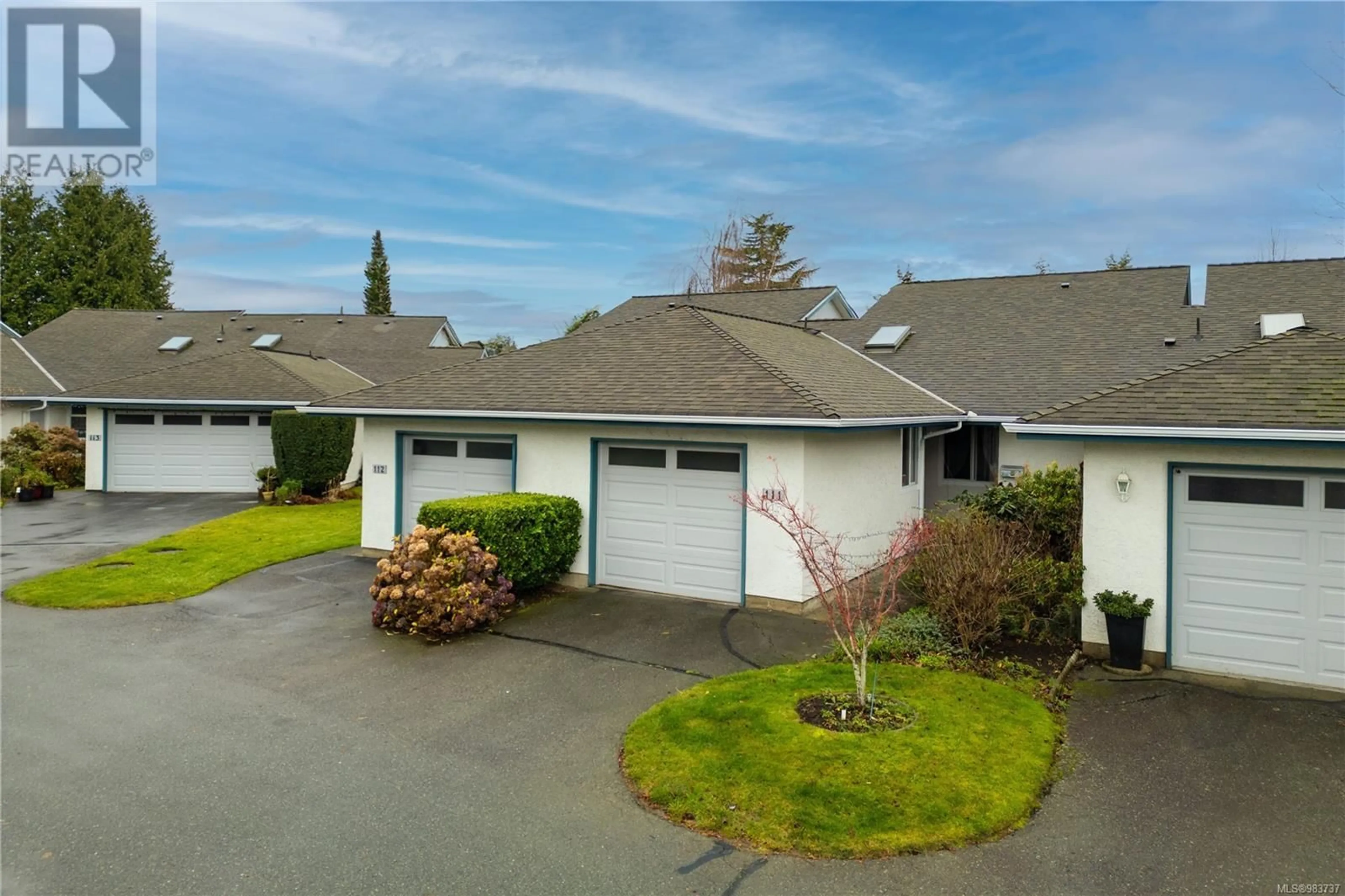 A pic from outside/outdoor area/front of a property/back of a property/a pic from drone, street for 111 2600 Ferguson Rd, Central Saanich British Columbia V8M2C1