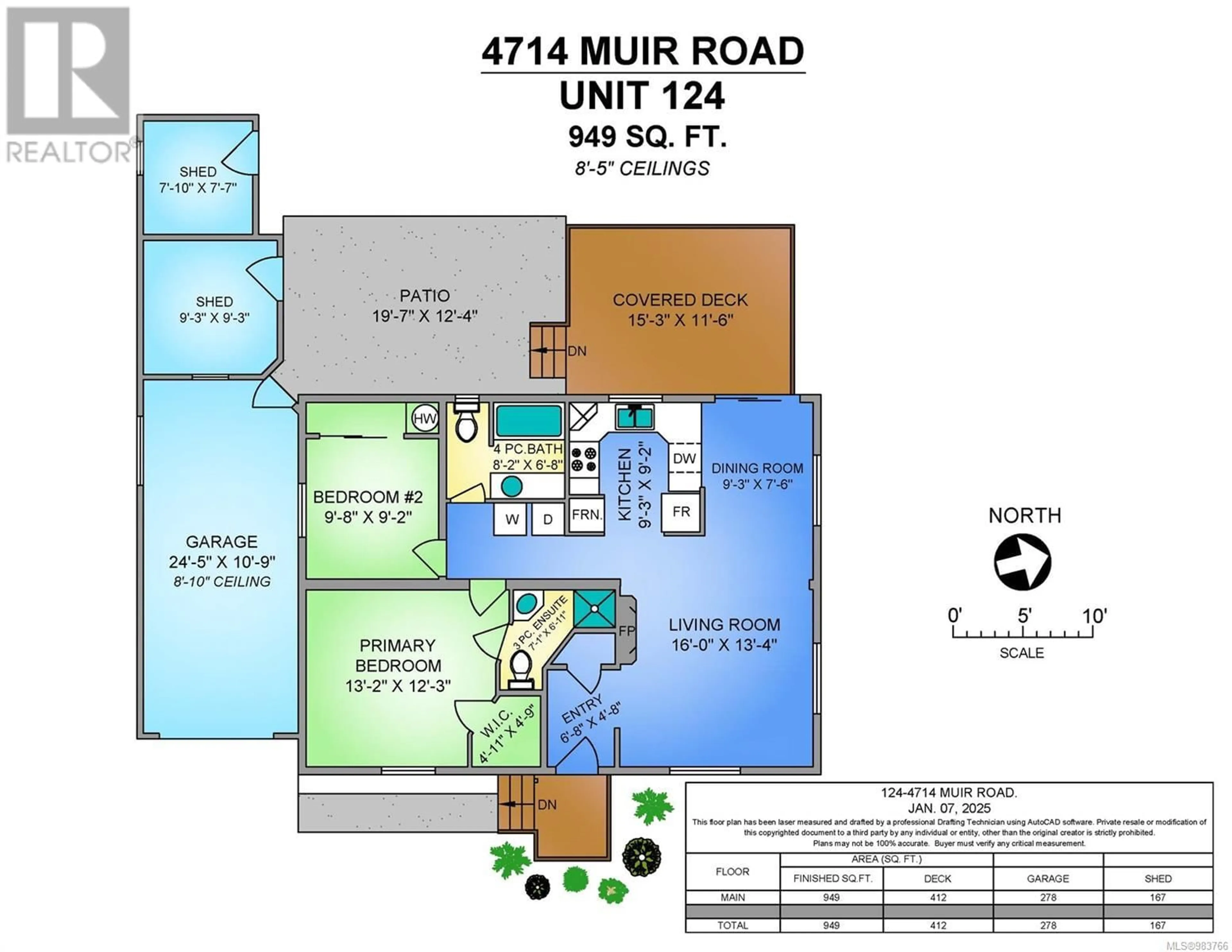 Floor plan for 124 4714 Muir Rd, Courtenay British Columbia V9N8Z6