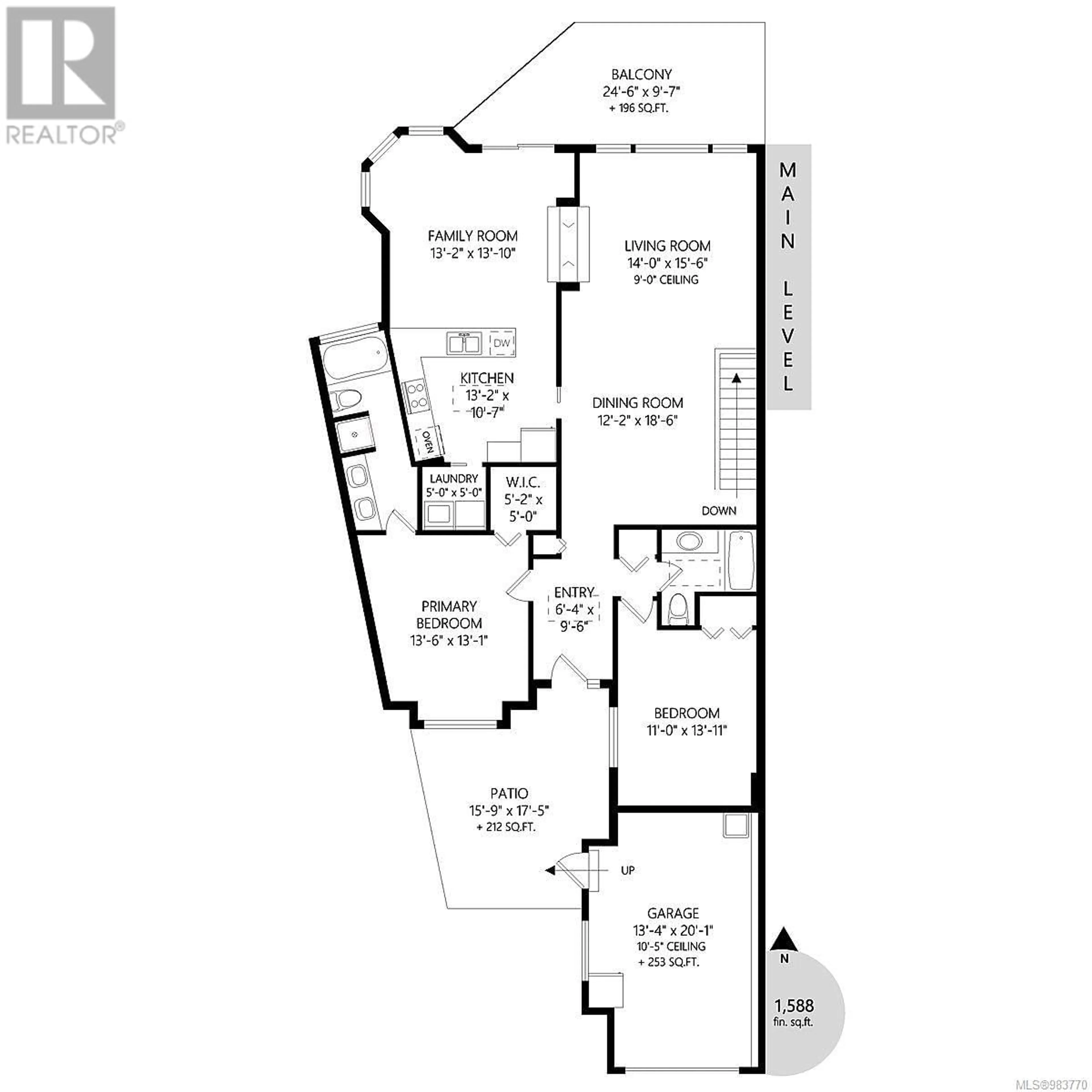 Floor plan for 19 4300 Stoneywood Lane, Saanich British Columbia V8X5A5