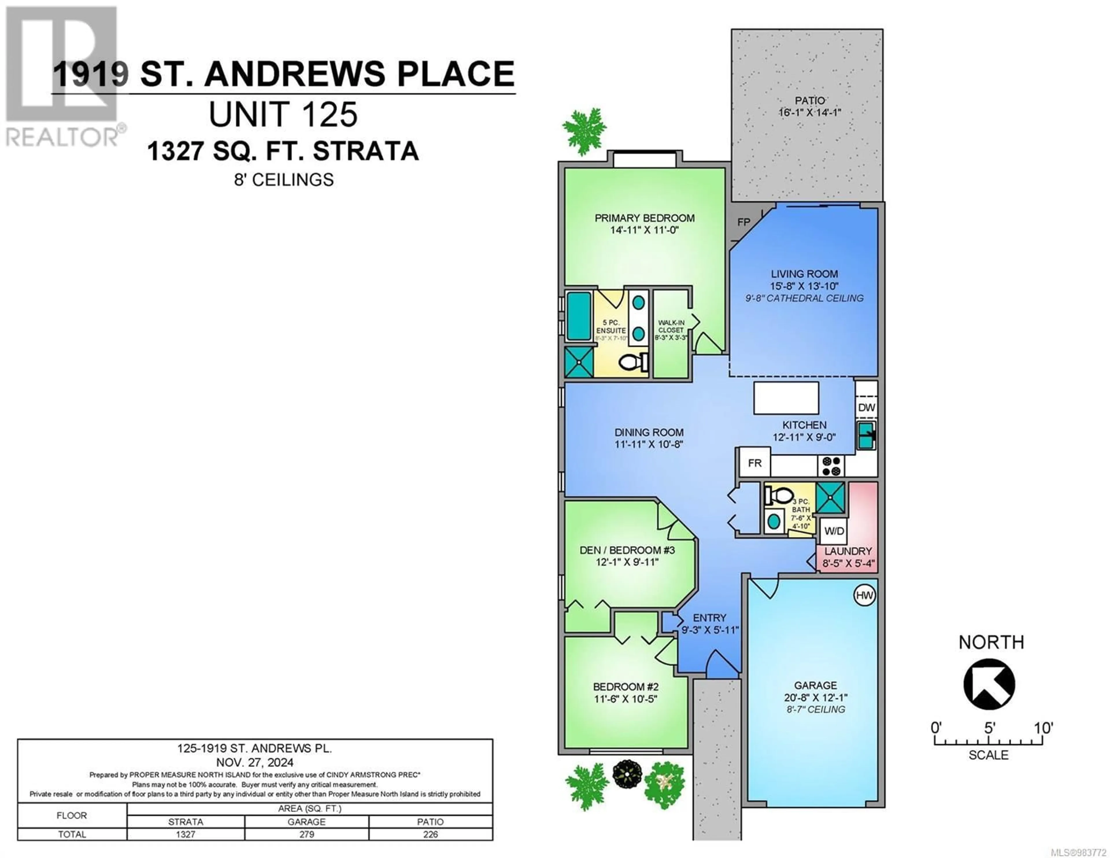 Floor plan for 125 1919 St. Andrews Pl, Courtenay British Columbia V9N9J4