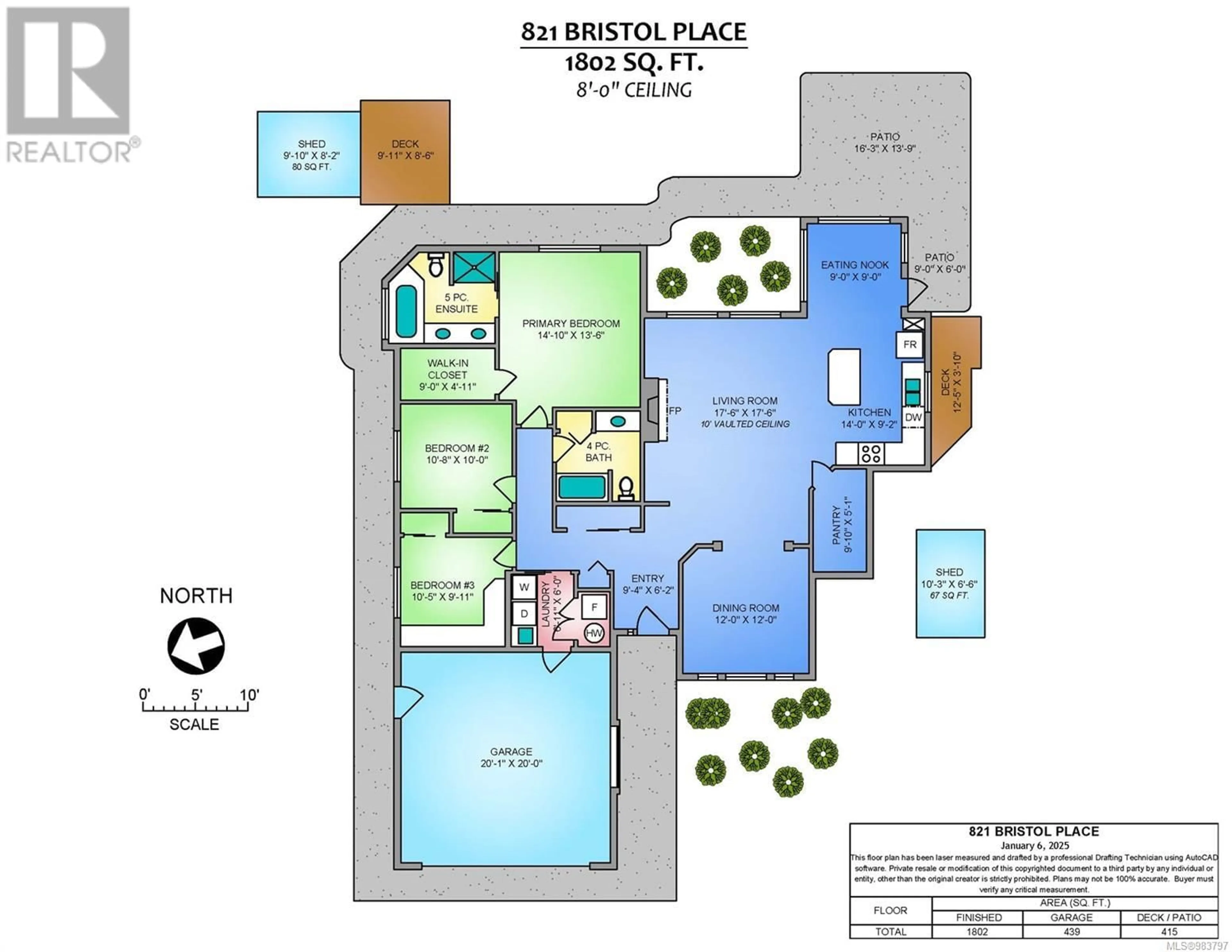 Floor plan for 821 Bristol Pl, Qualicum Beach British Columbia V9K2S7